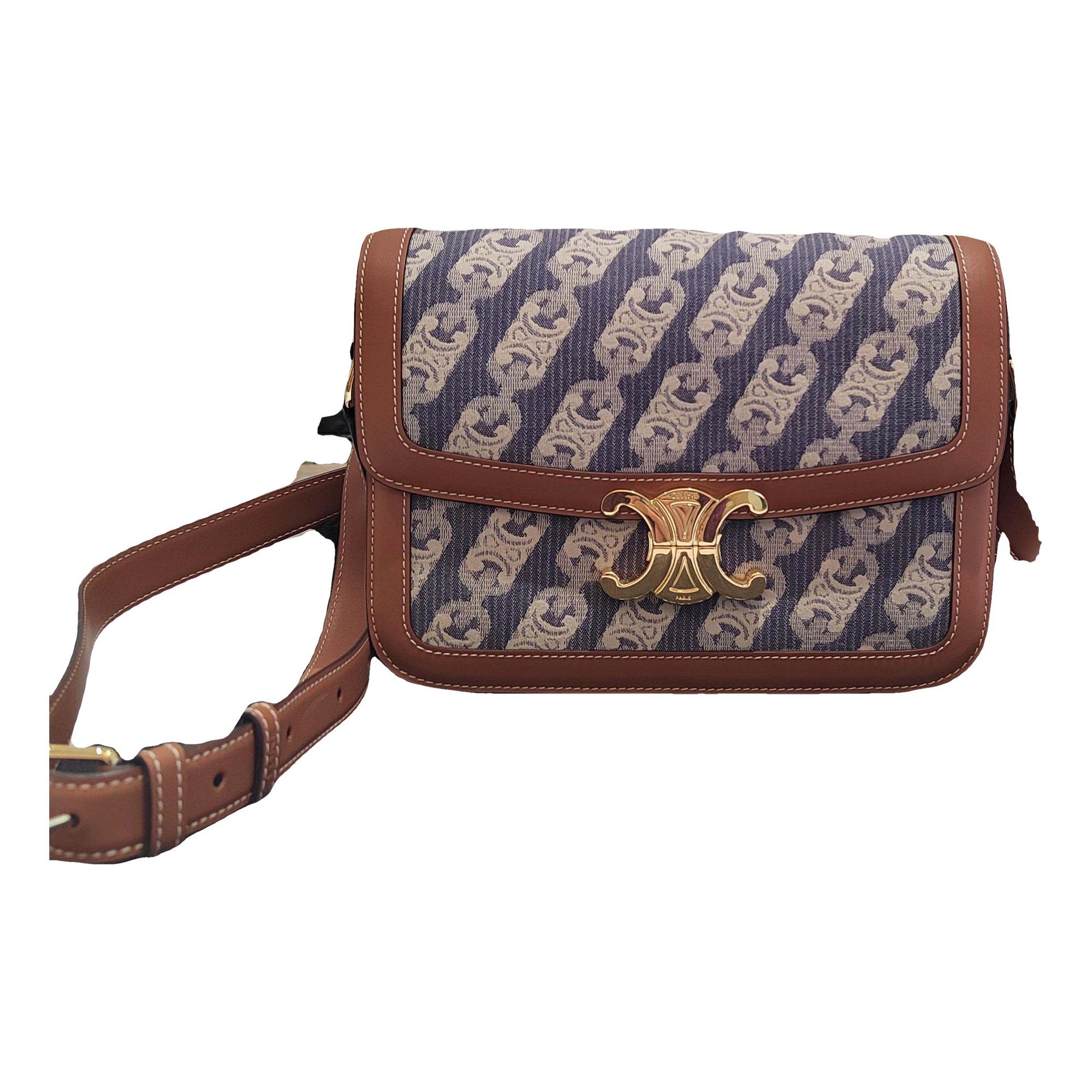 Triomphe Long leather handbag