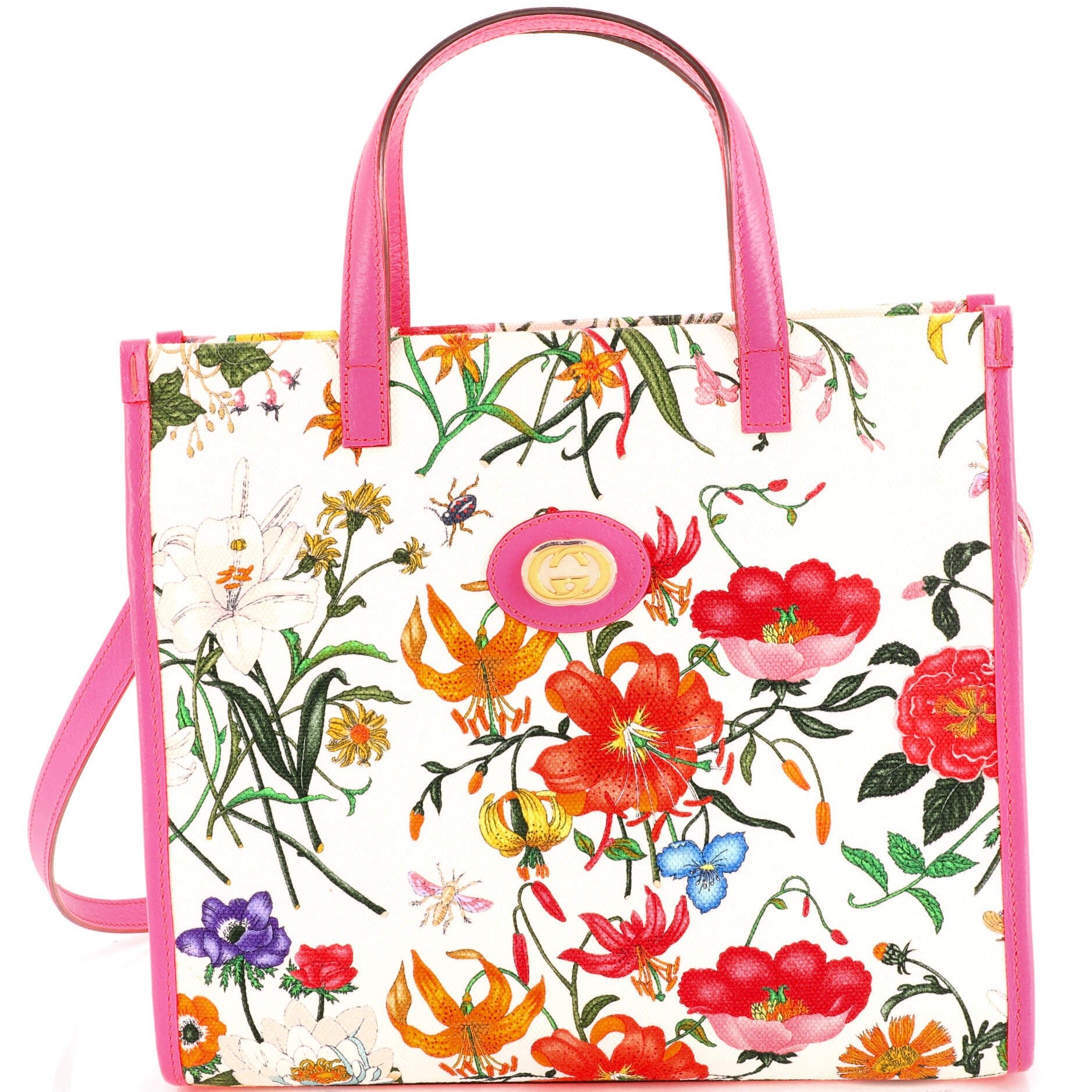 Convertible Tote Flora Canvas Medium