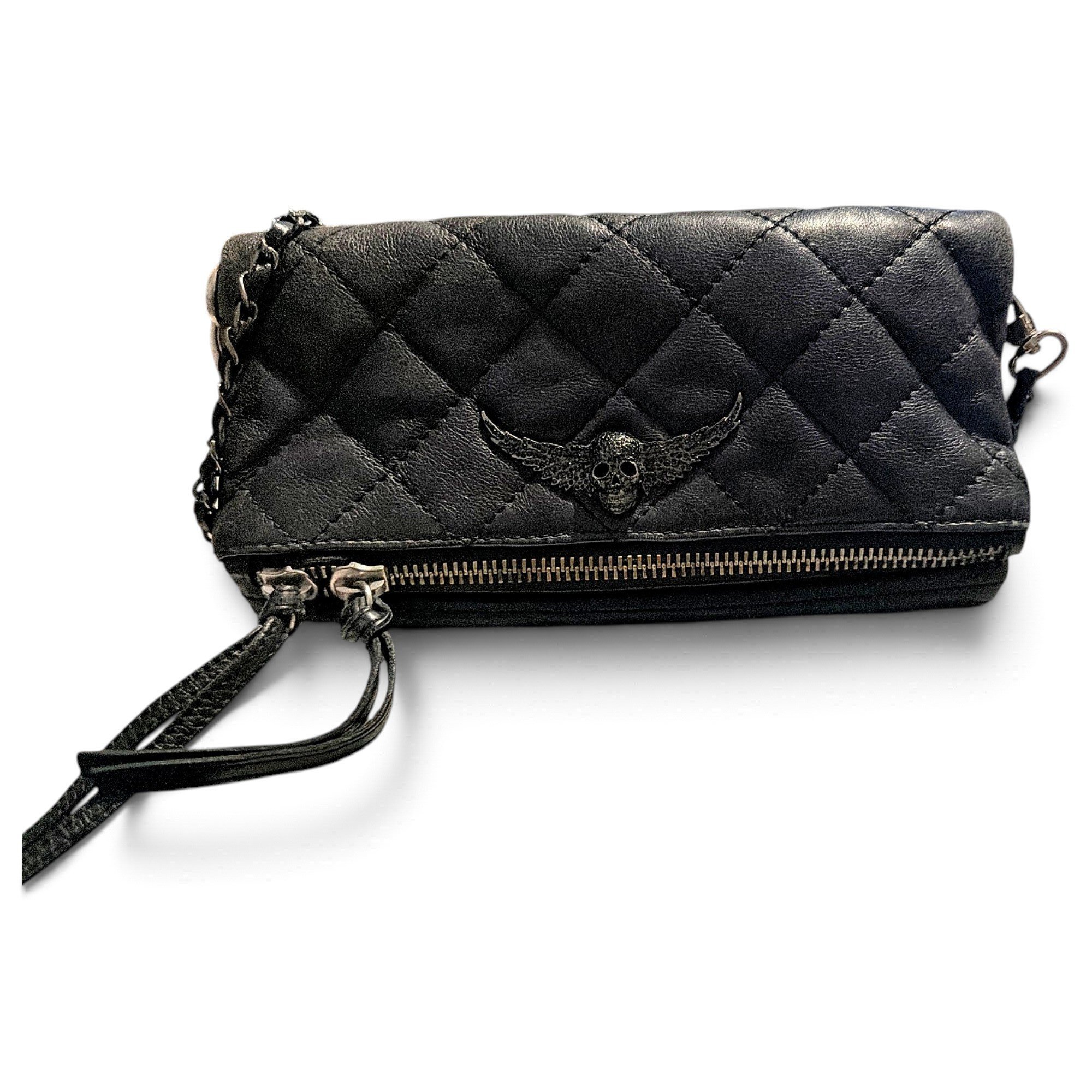 Rock leather crossbody bag