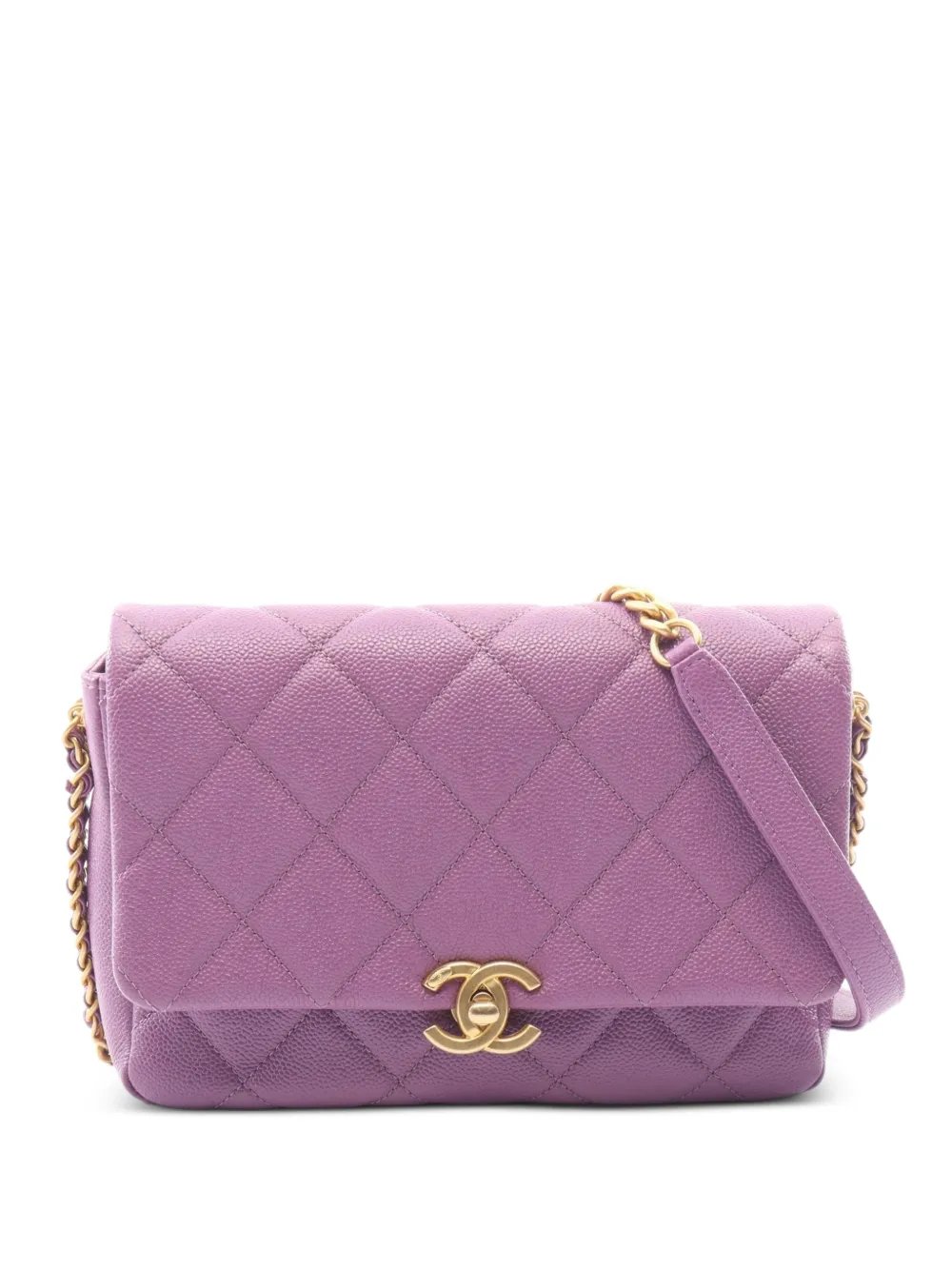 2021s small Flap Caviar-leather shoulder bag