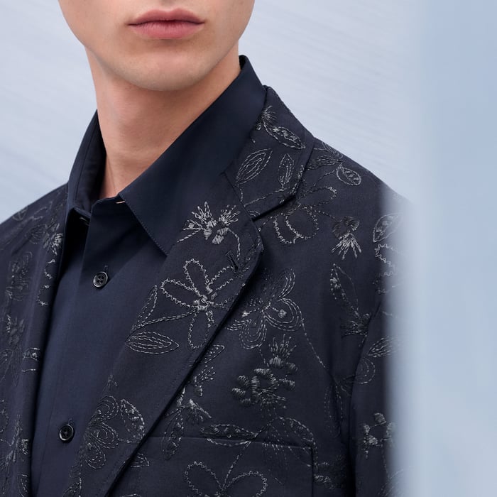 Marine "Fleurs Technique" Stadium Light Jacket