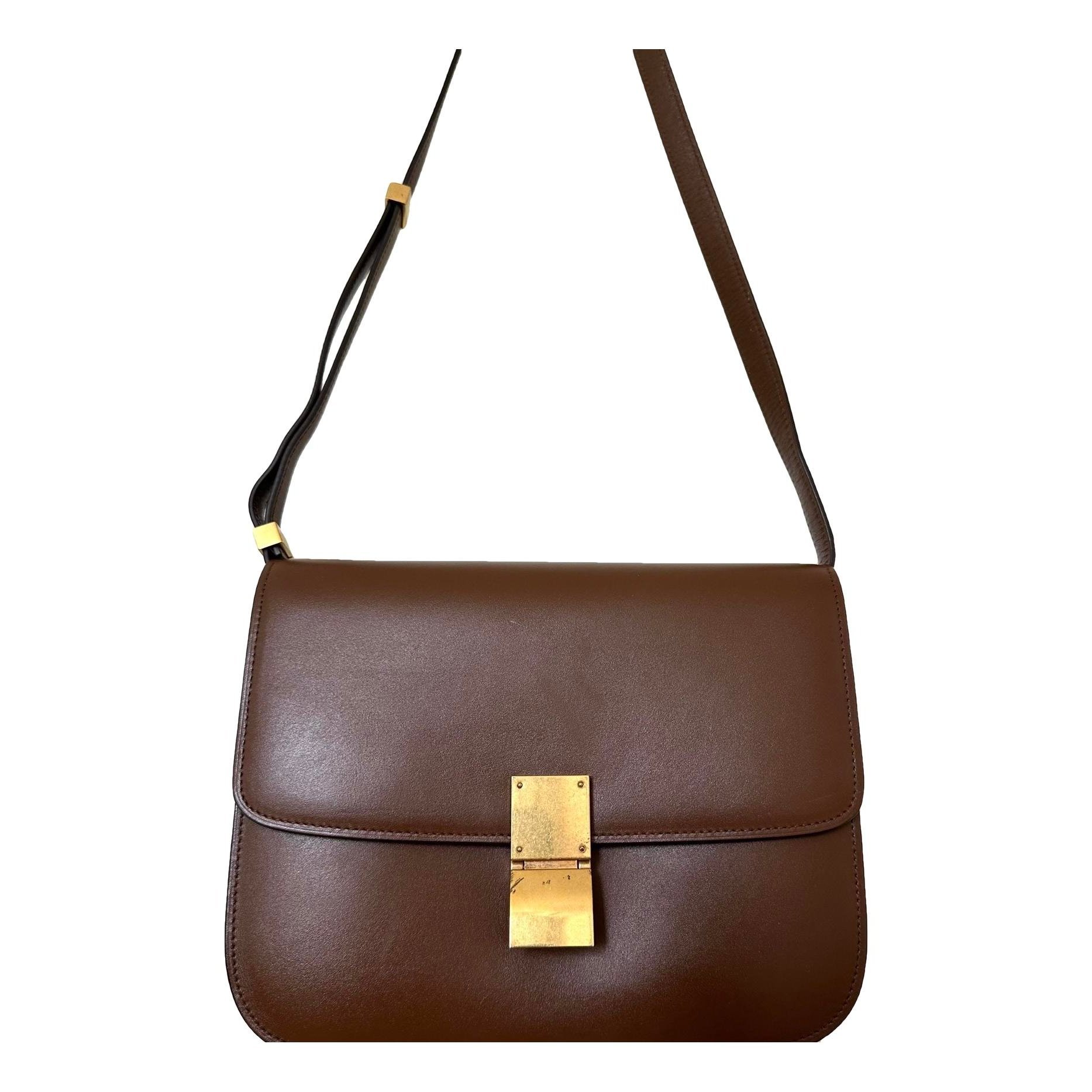 Classic leather crossbody bag