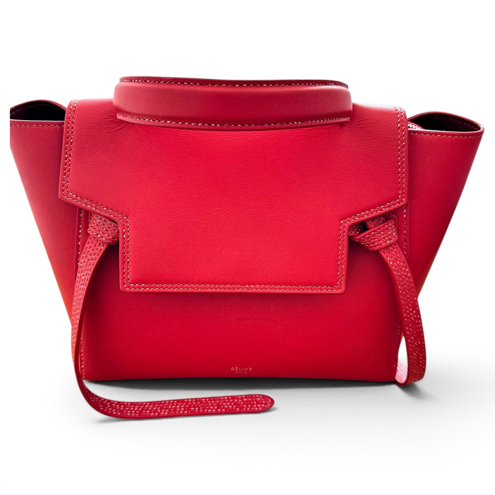 Belt leather handbag