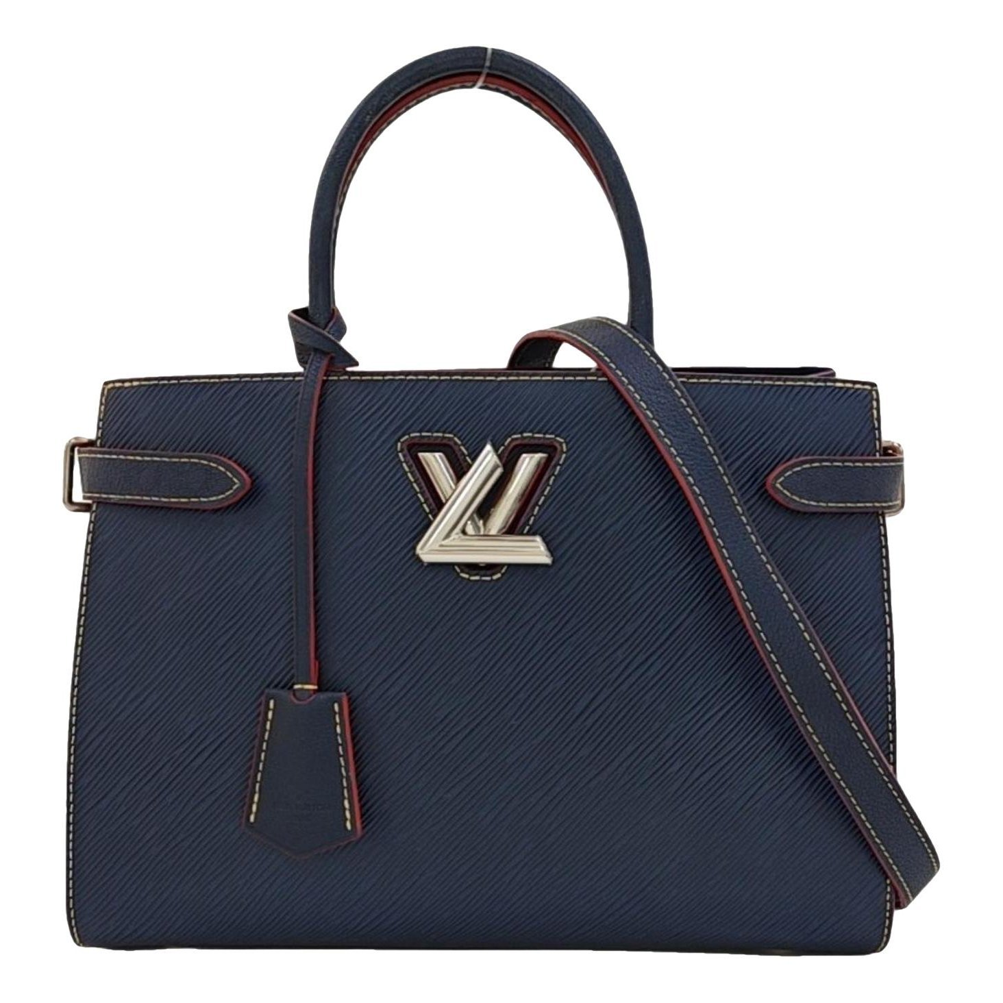 Twist leather handbag