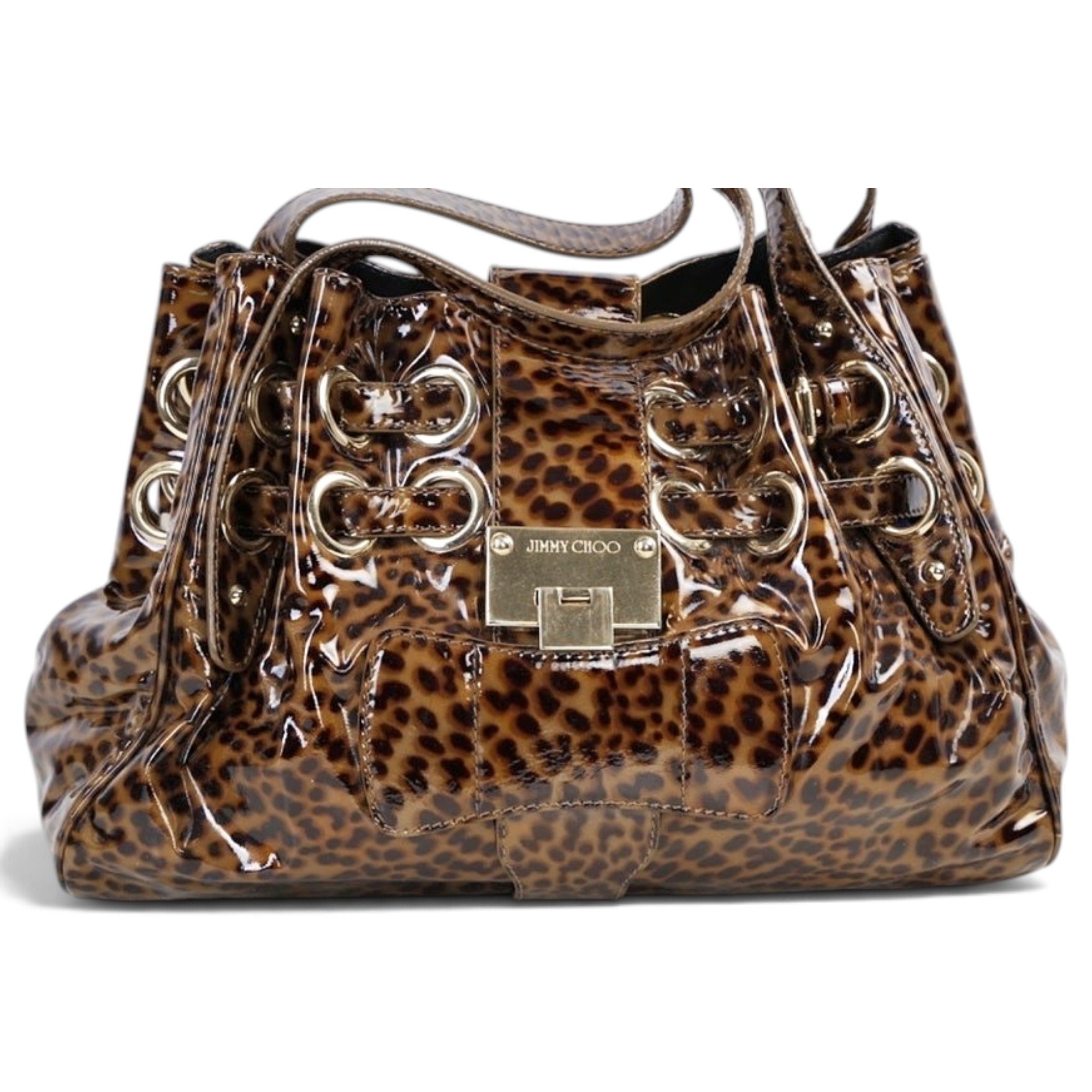 Patent leather handbag