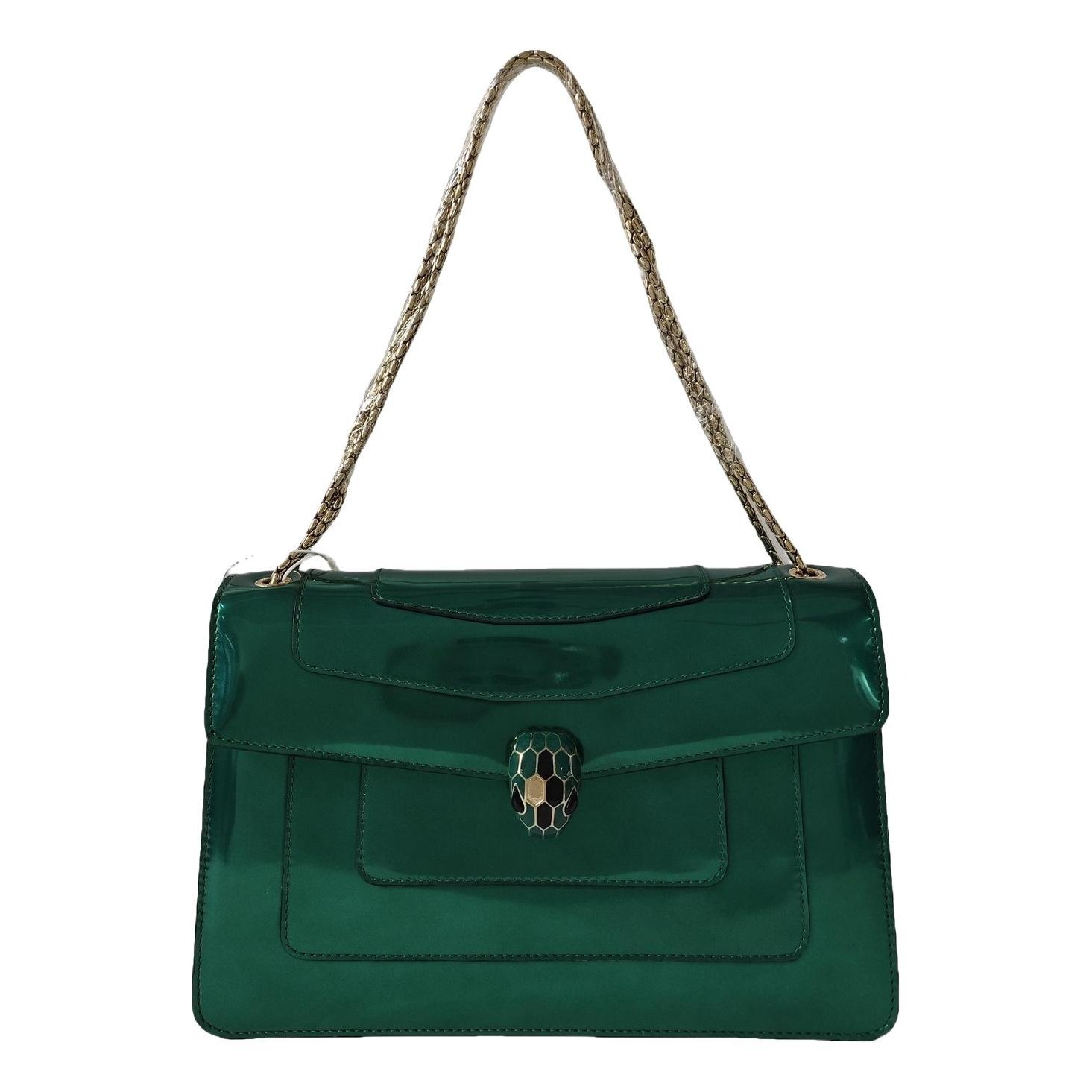 Patent leather handbag