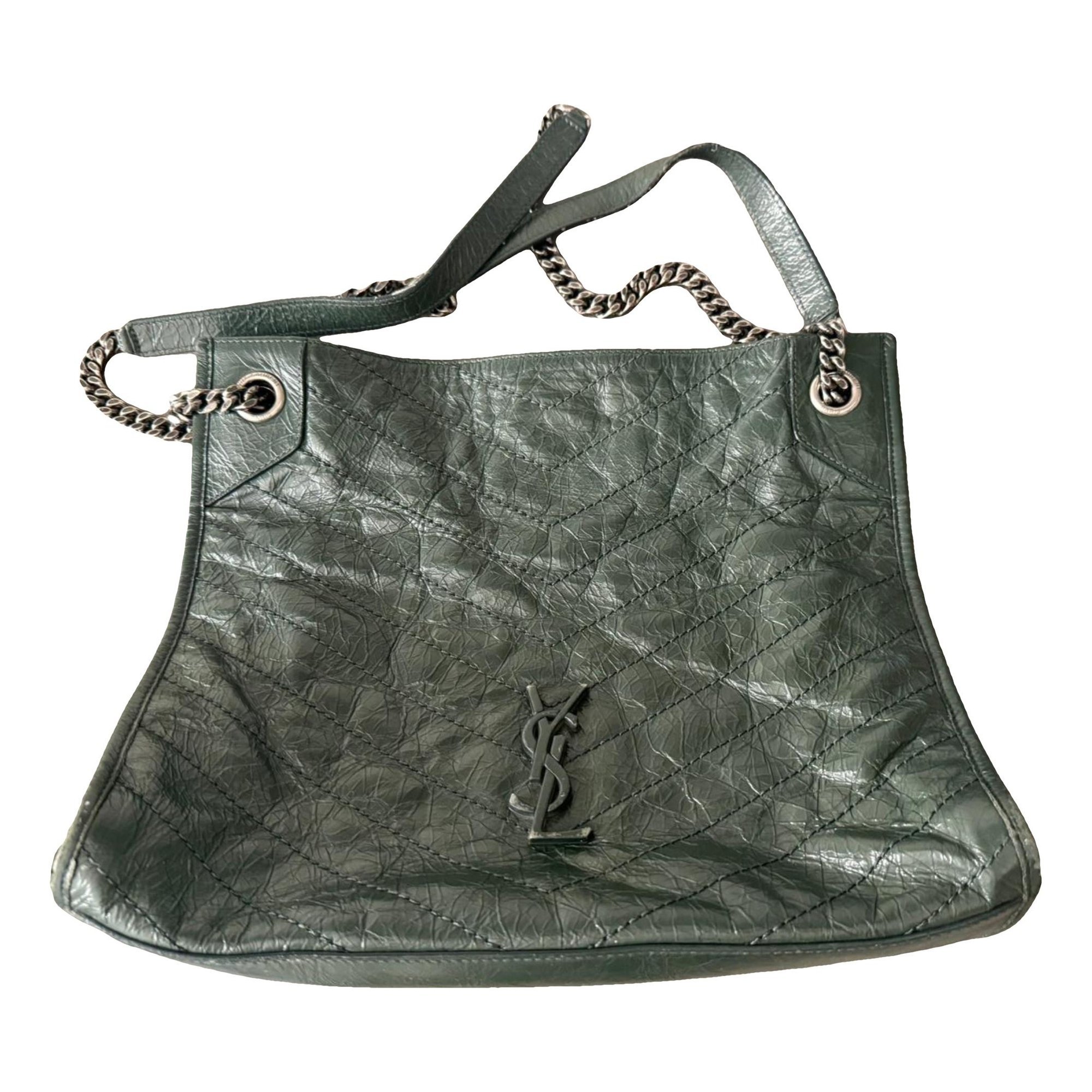 Patent leather handbag