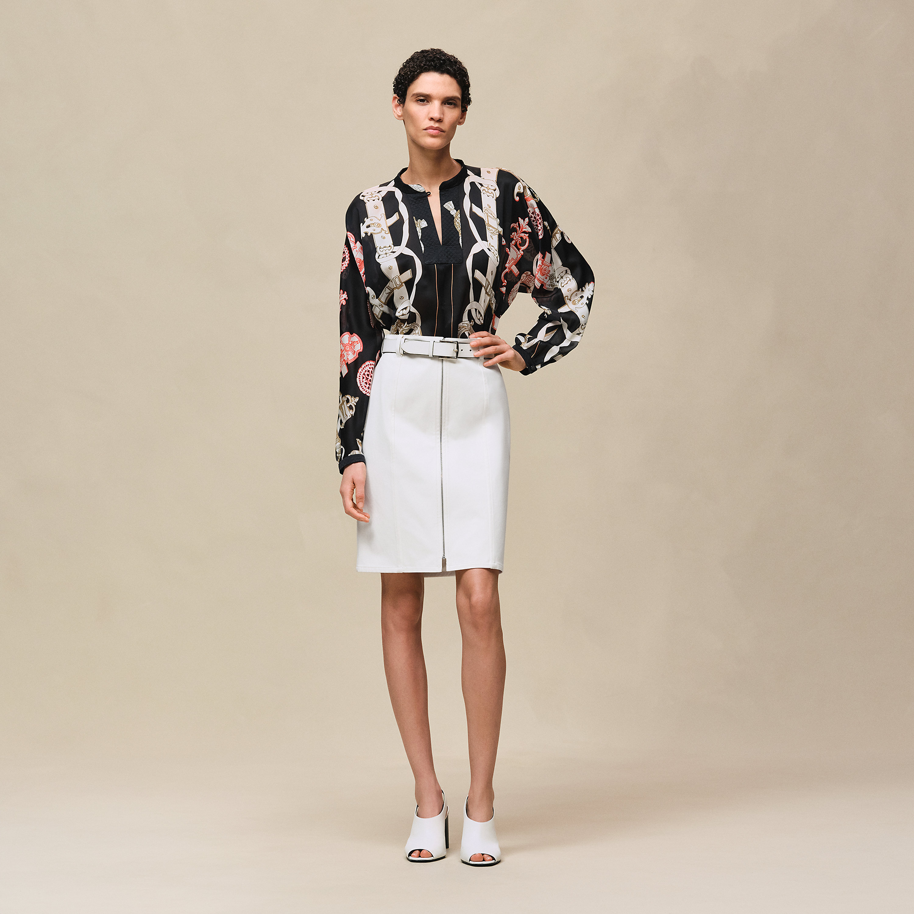 "Ferronnerie Remix" blouse