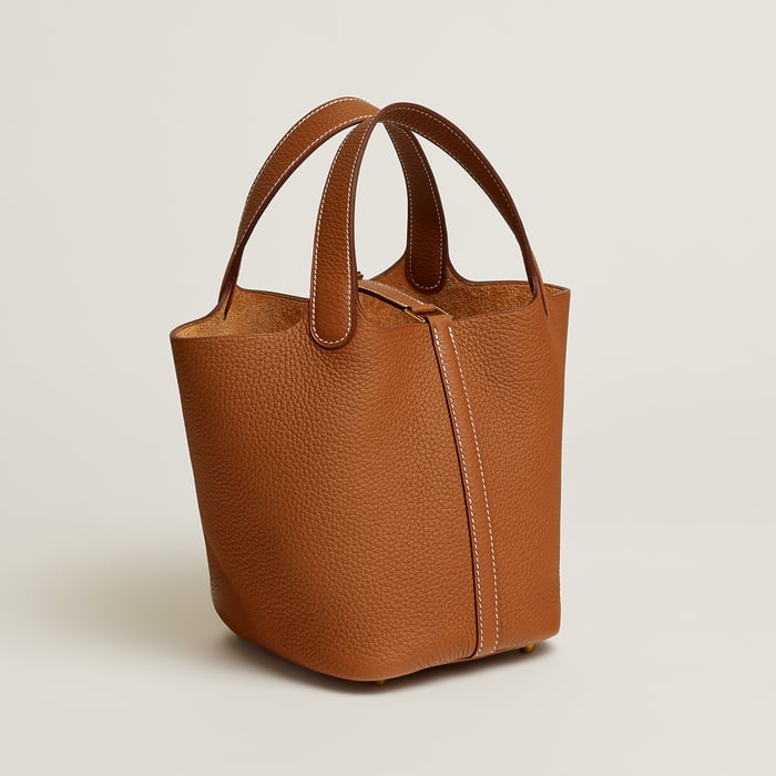 Gold Picotin Lock 18 Bag