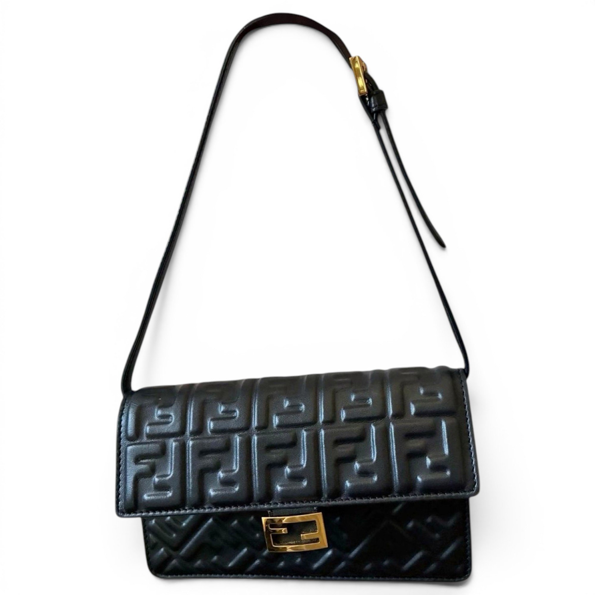 Baguette leather handbag