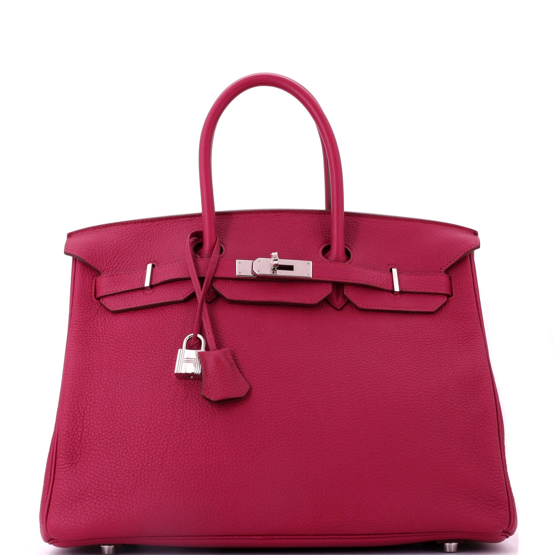 Birkin Handbag Rubis Togo with Palladium Hardware 35