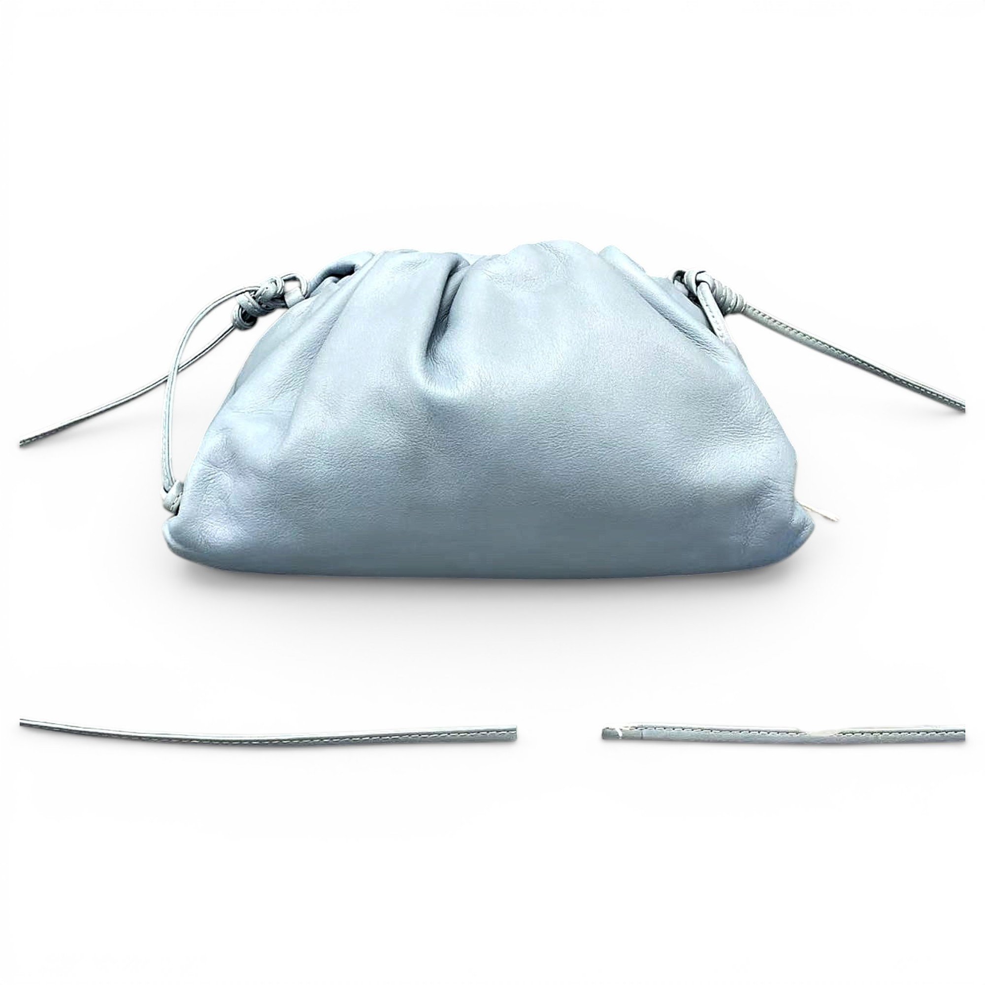 Pouch leather handbag