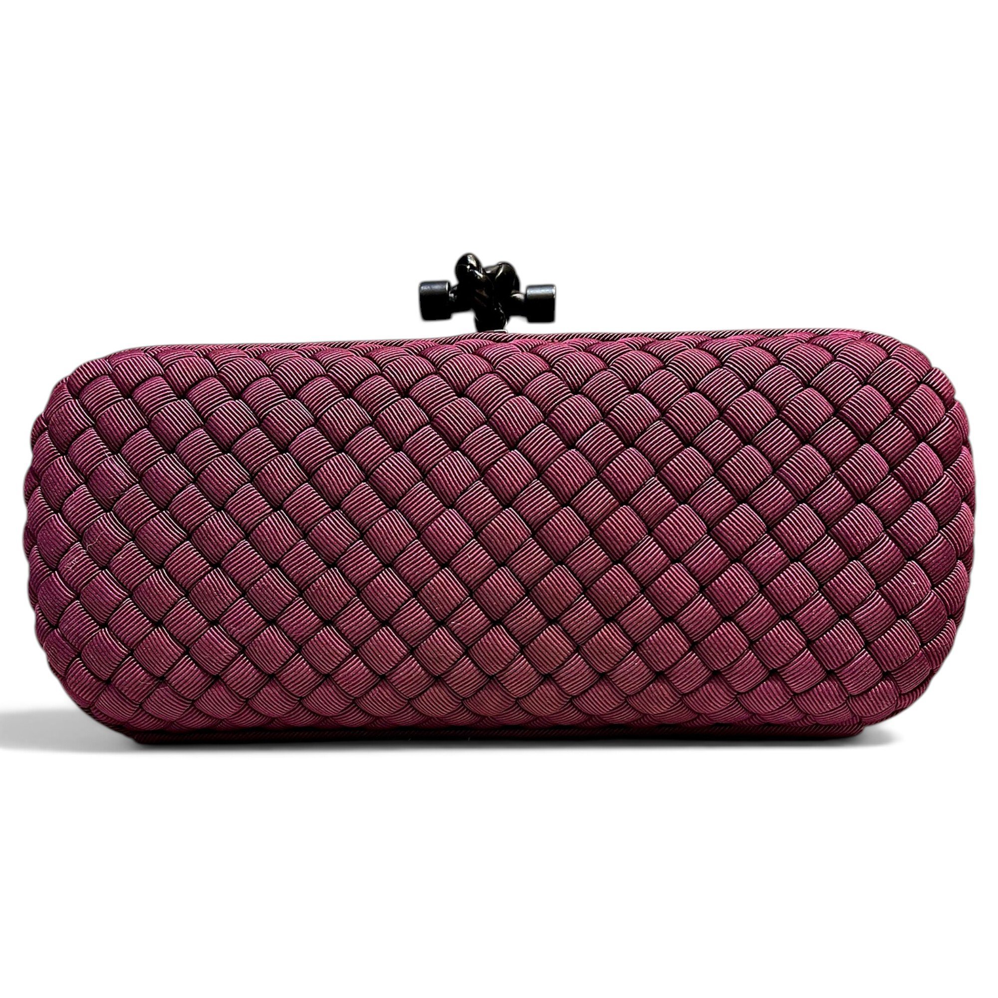 Pochette Knot silk clutch bag