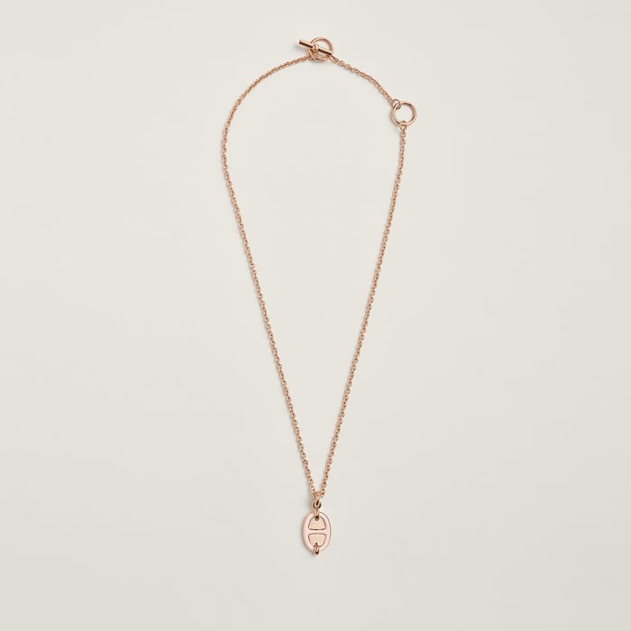 Rose Candeur Mini Maillon Pendant, Small Model