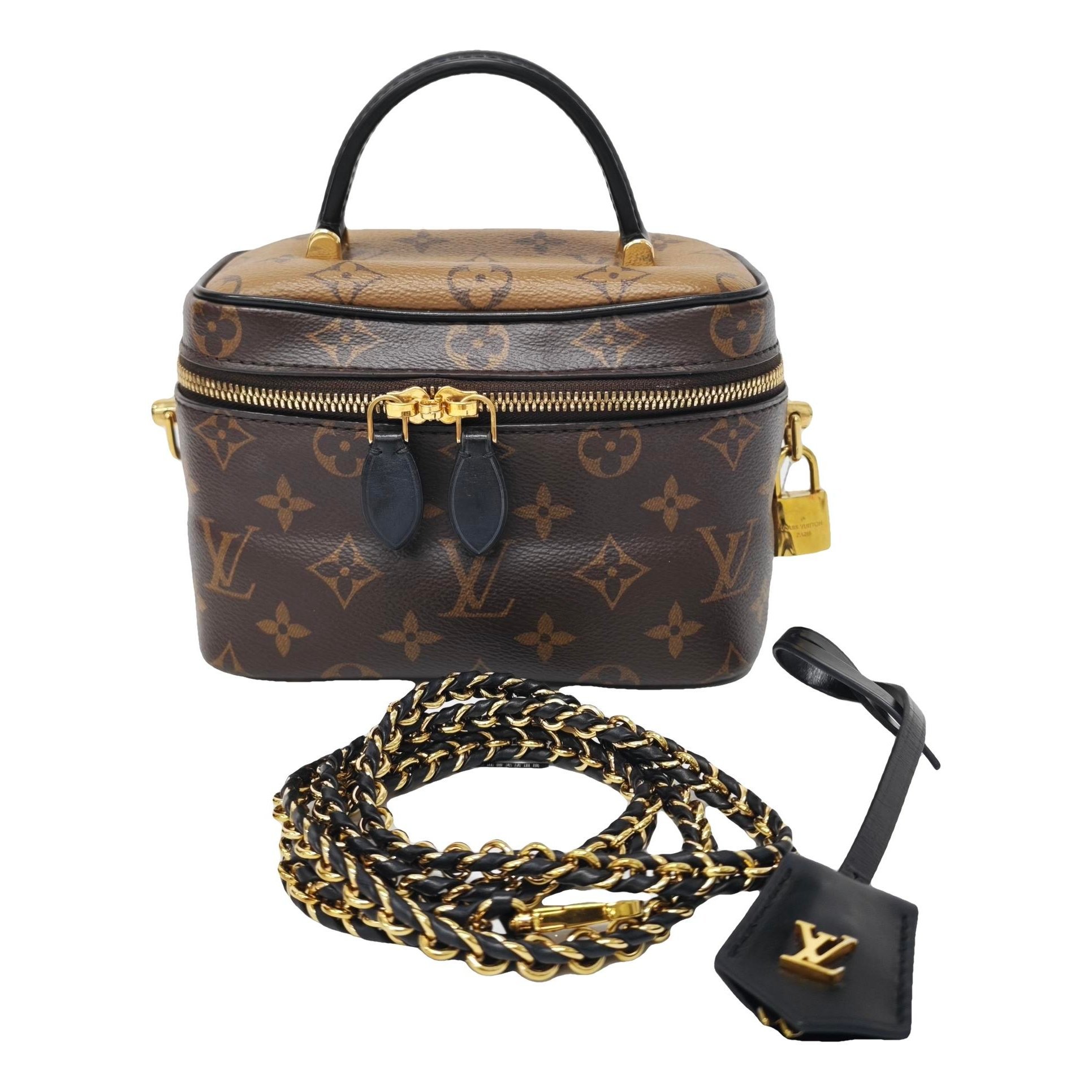 Vanity leather handbag