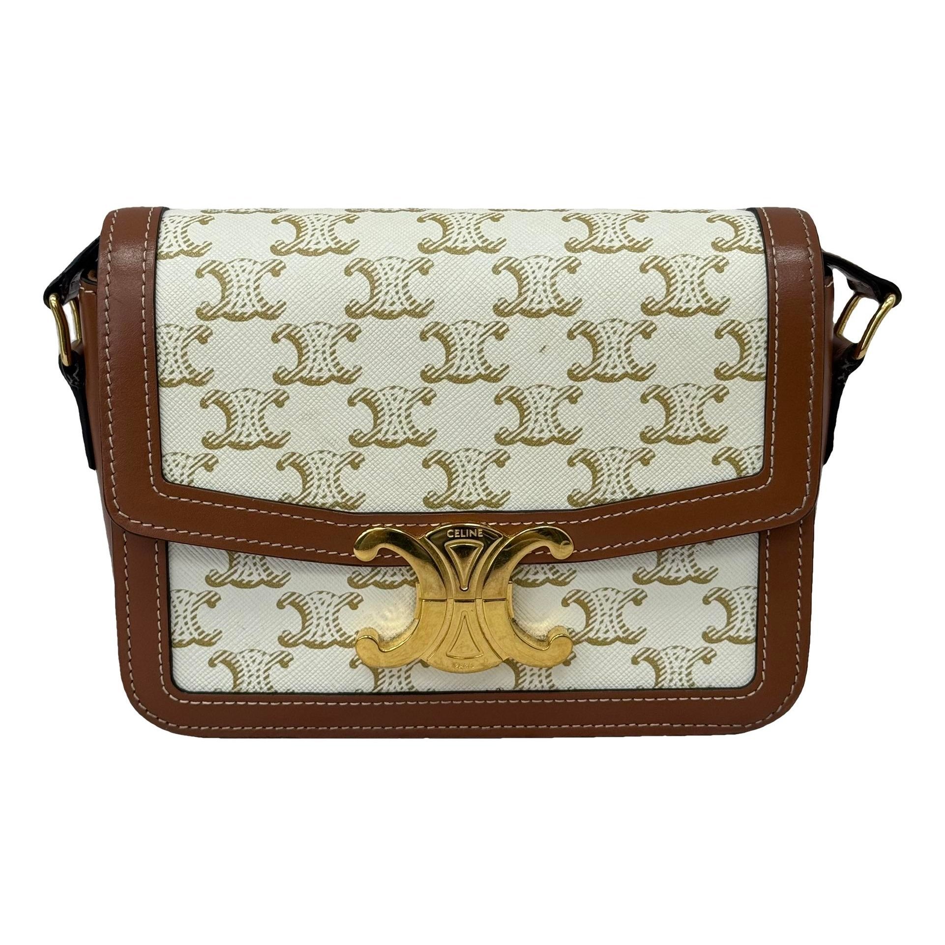 Triomphe leather handbag