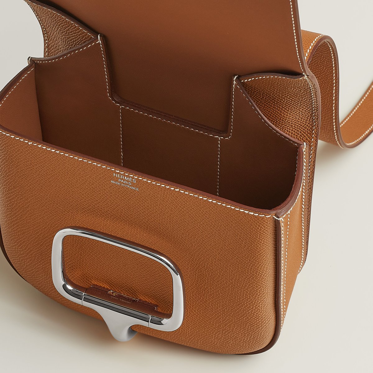 Gold Bolso Hermès Della Cavalleria Mini II