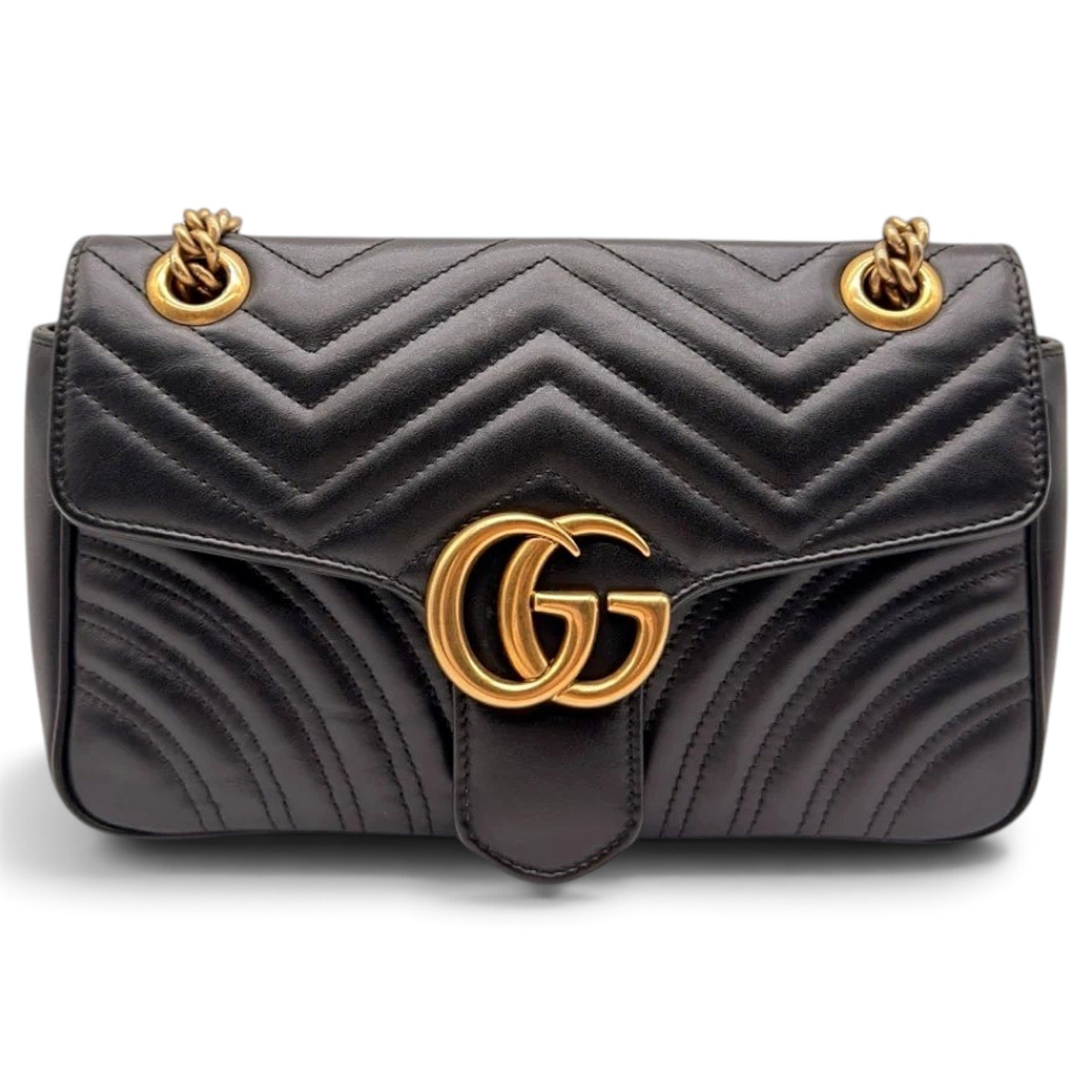 GG Marmont Flap leather handbag