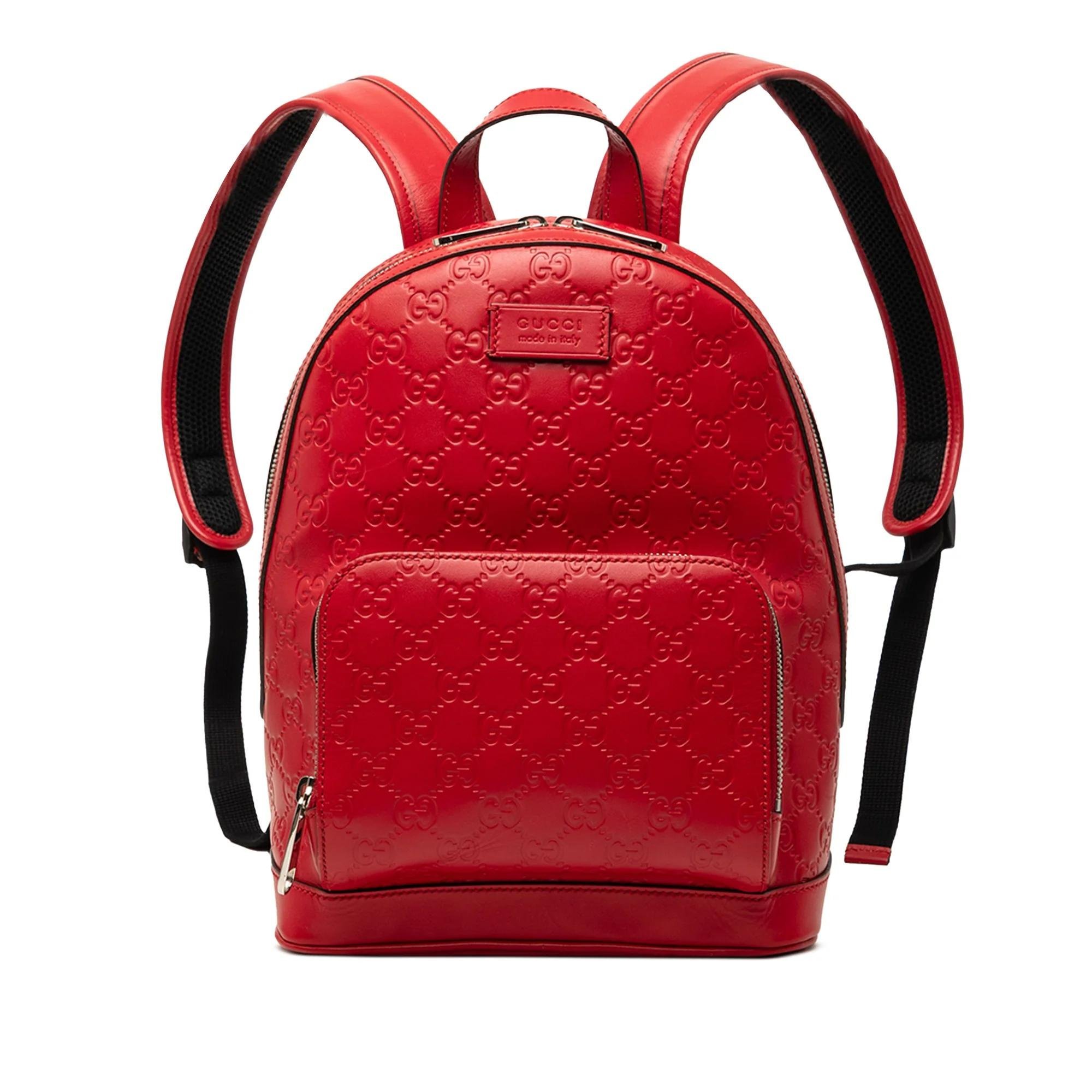 Leather backpack