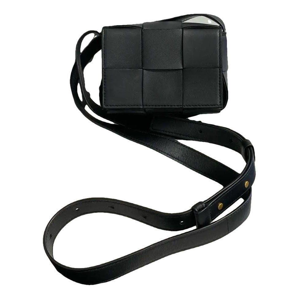 Cassette leather crossbody bag