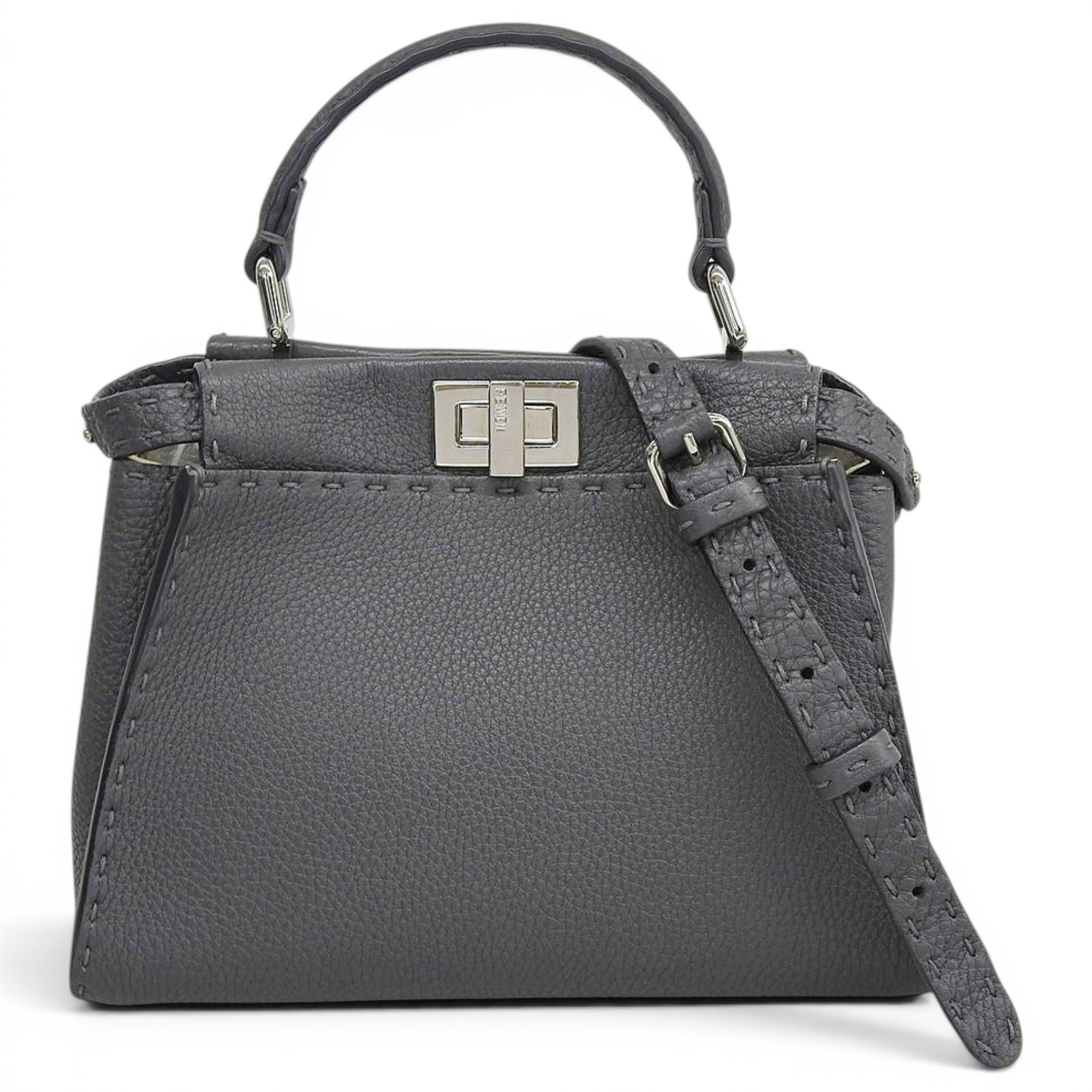 Peekaboo leather handbag