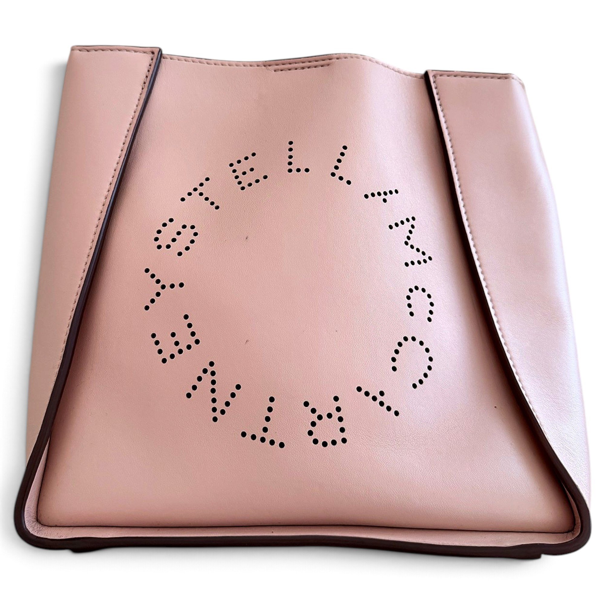 Logo vegan leather handbag