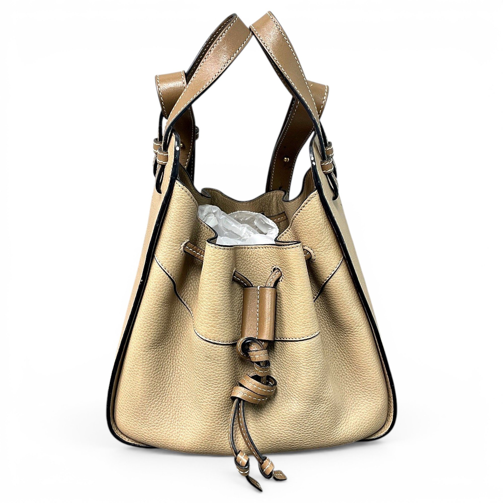 Hammock leather handbag