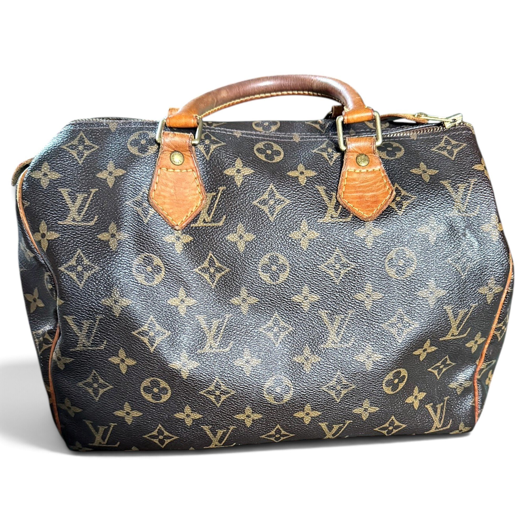 Speedy leather handbag
