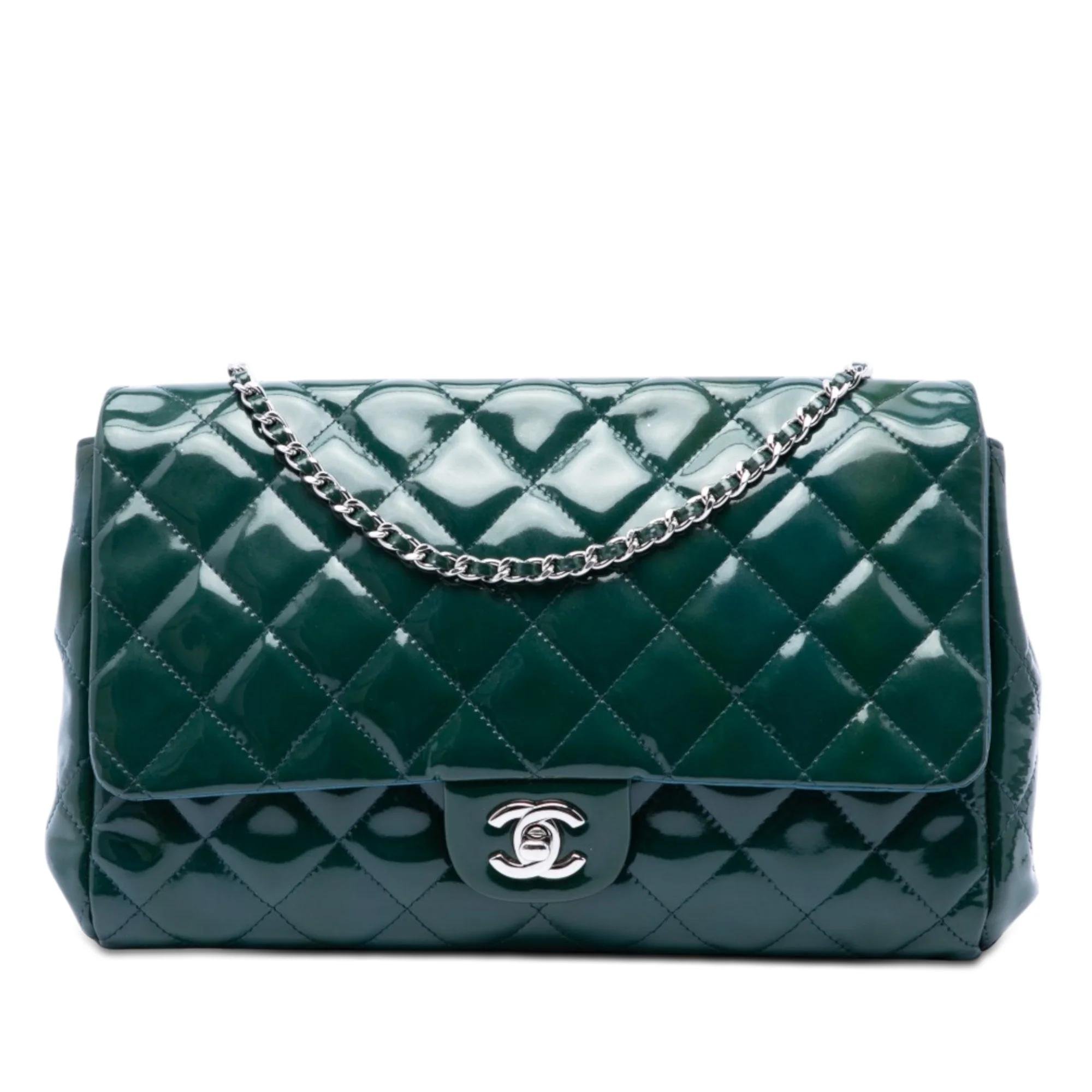 Patent leather handbag