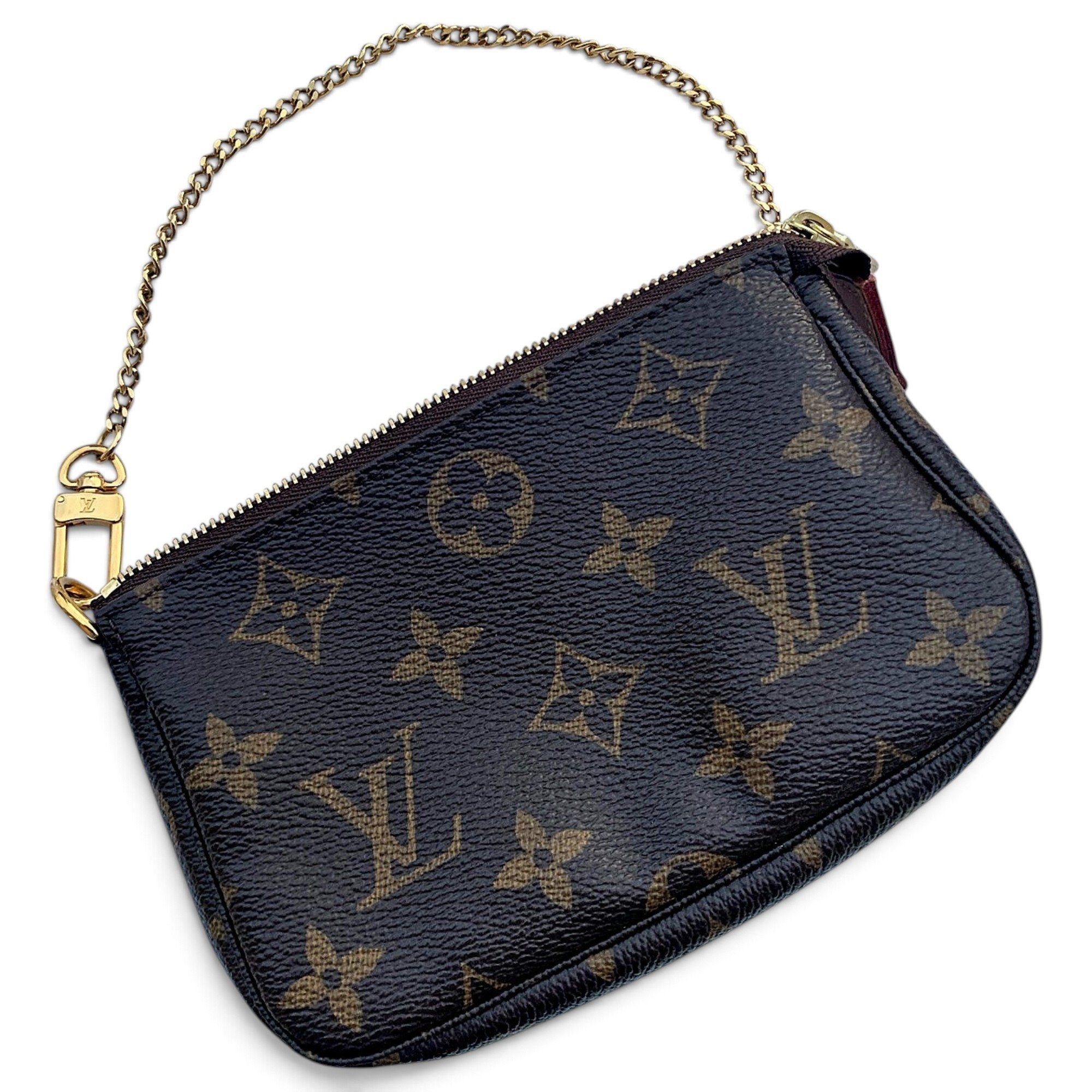 Leather clutch bag