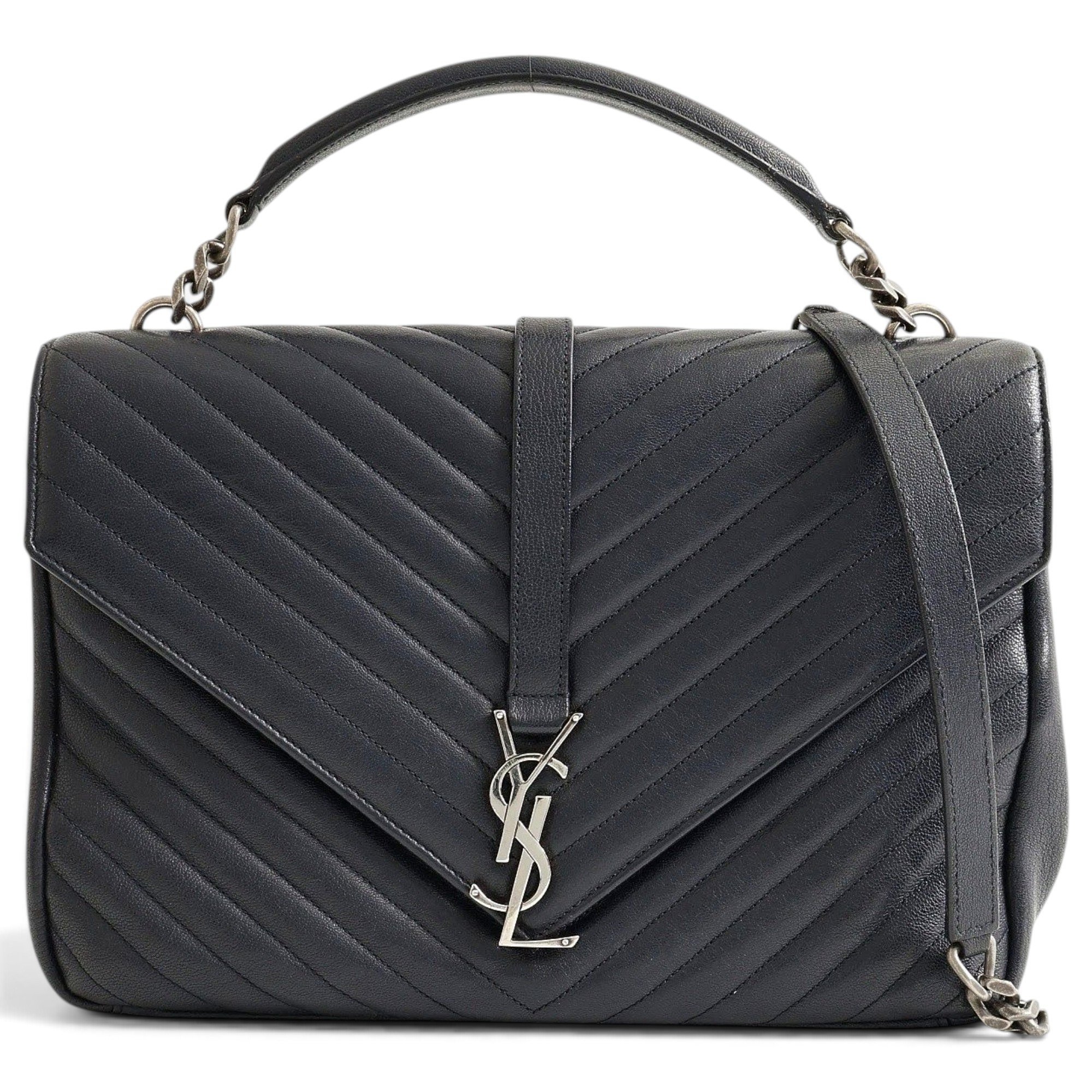 Collége monogramme leather handbag
