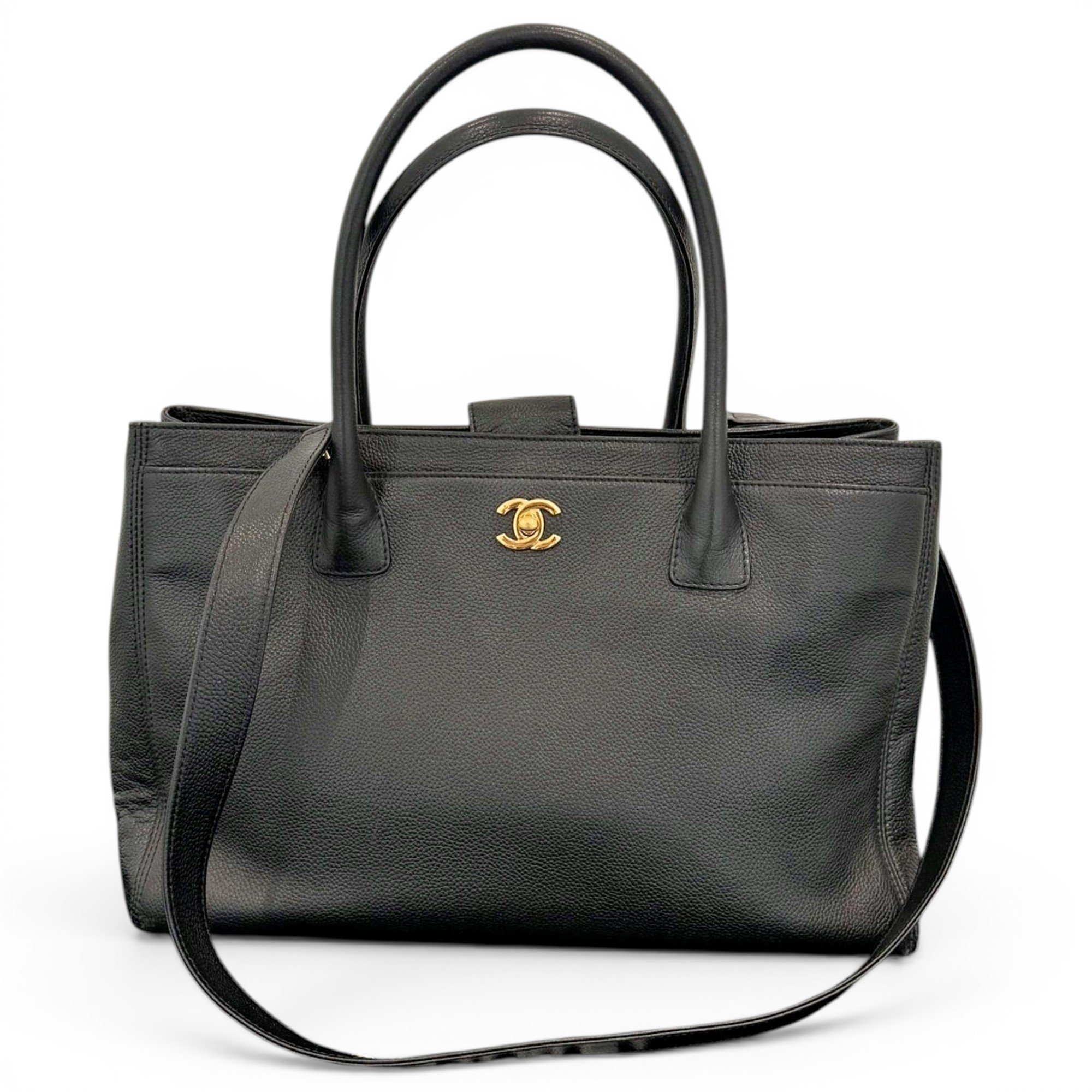 Executive leather tote