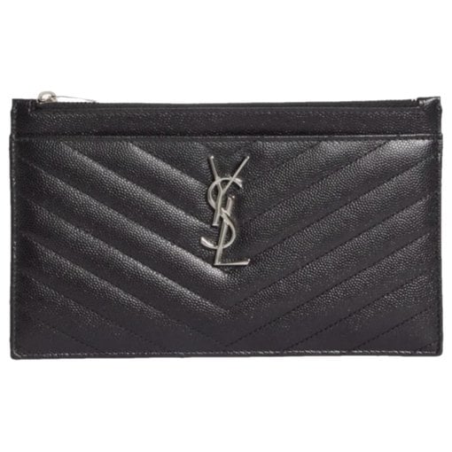 Leather clutch bag