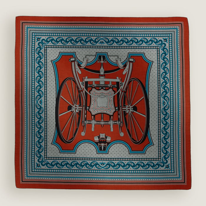 Les Roues De Phaeton Bandana Shawl 140