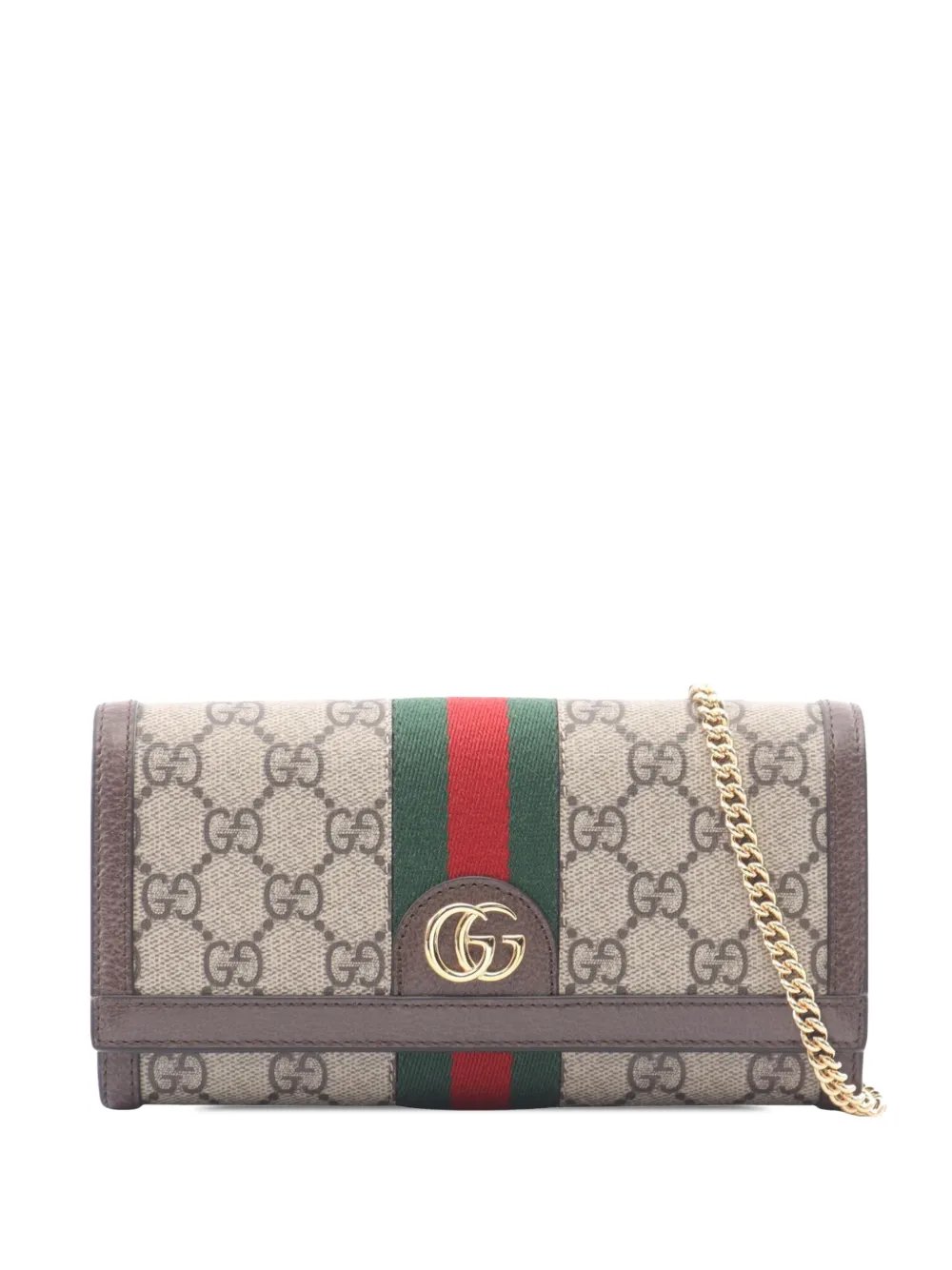 2000-2015 GG Supreme Web Ophidia Continental Wallet On Chain crossbody bag