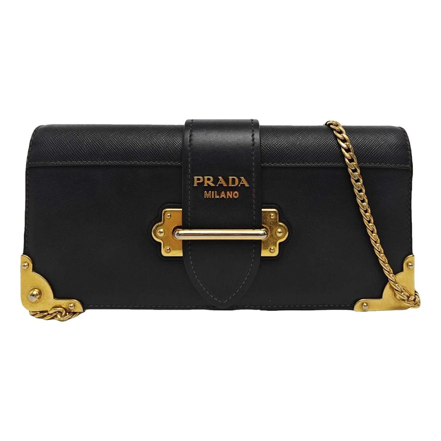 Cahier leather handbag