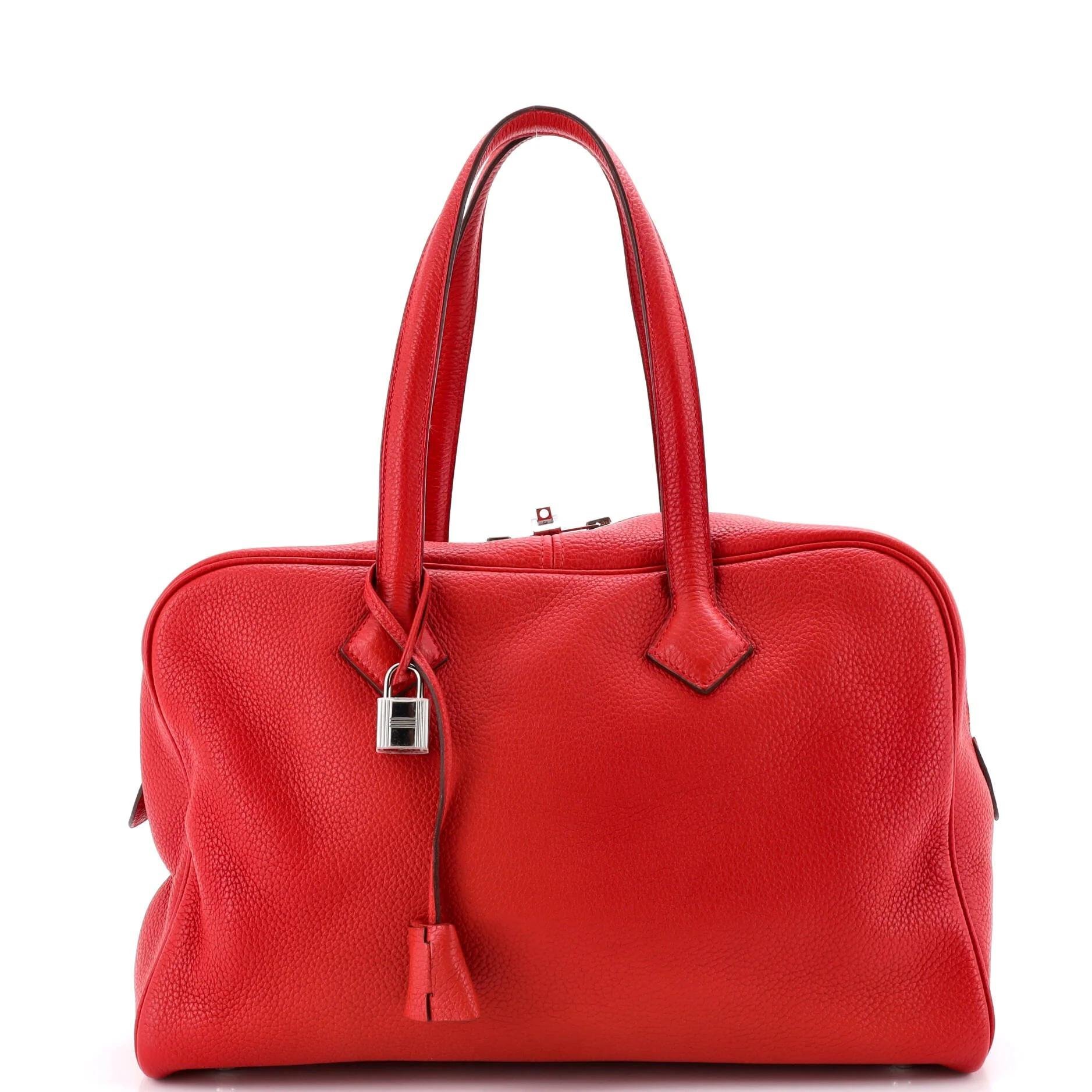 Hermes Victoria Ii 35 Handbag Clemence Leather 2013