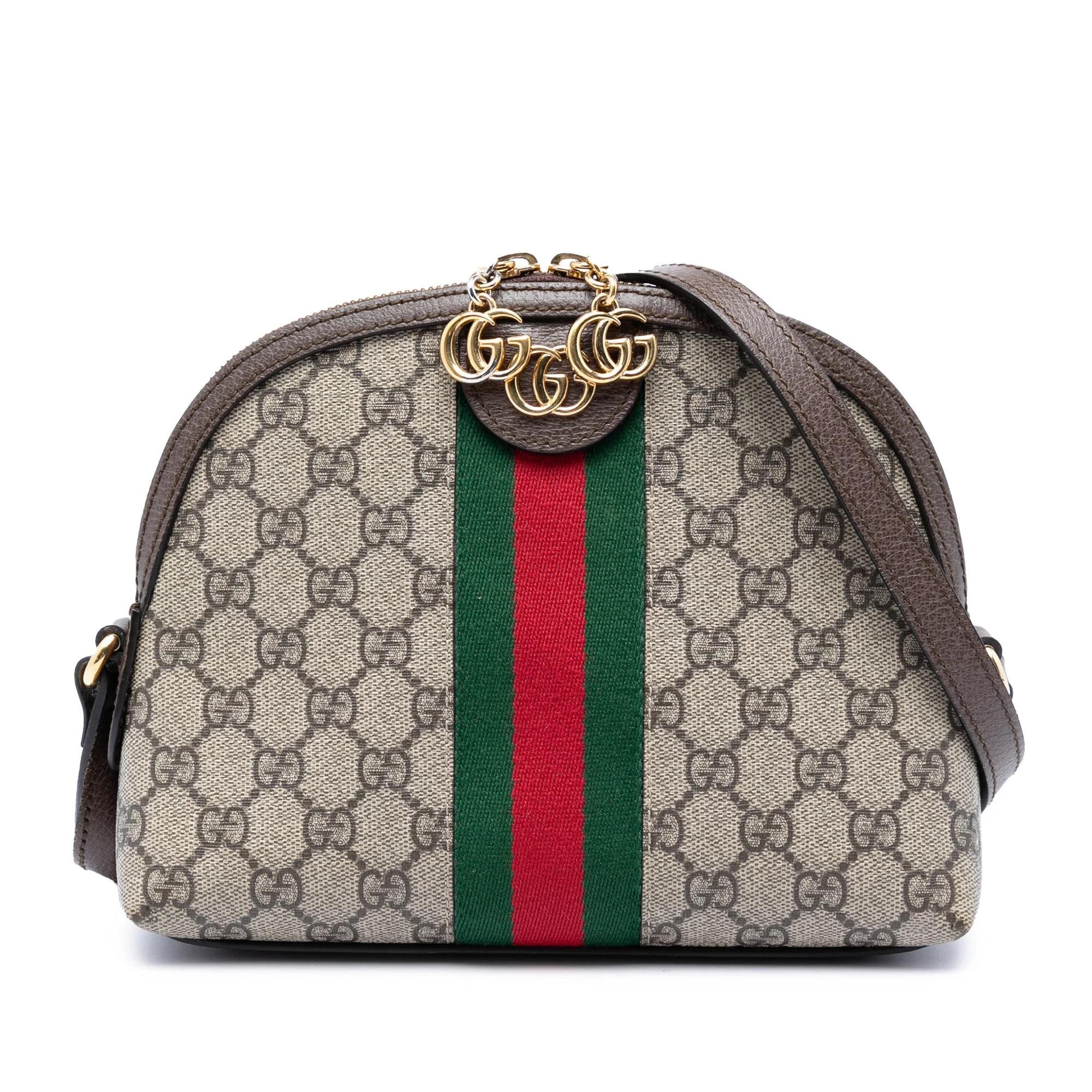 Dôme leather crossbody bag