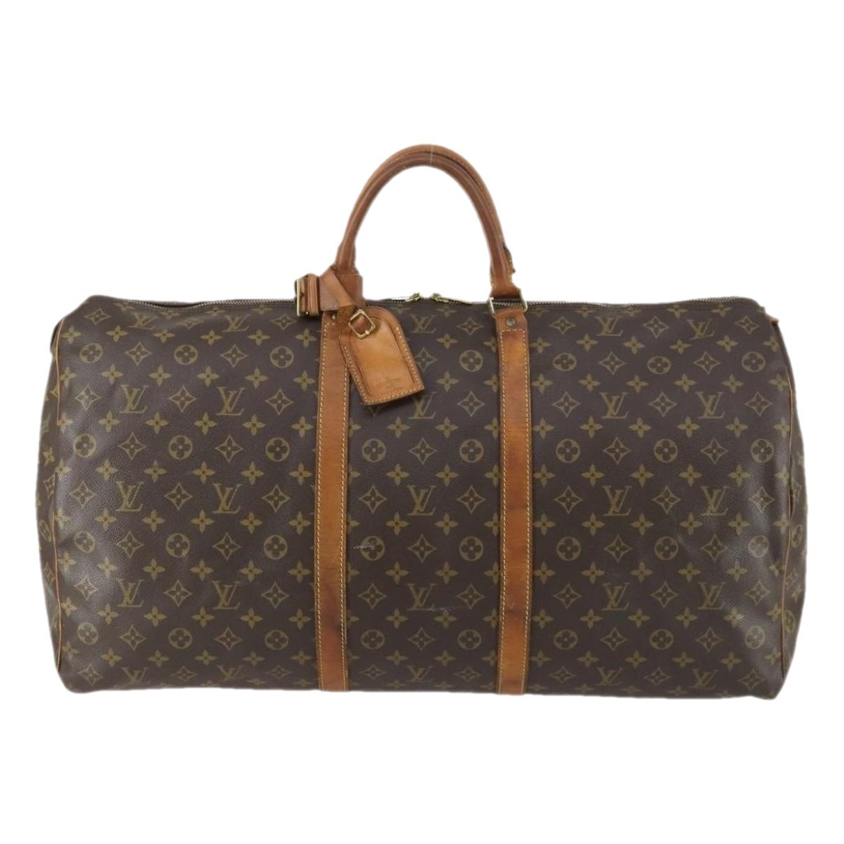 Keepall leather travel bag