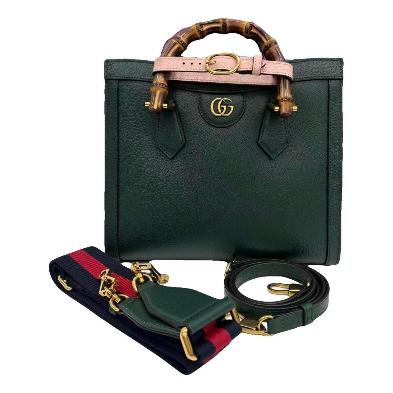 Diana Bamboo leather handbag