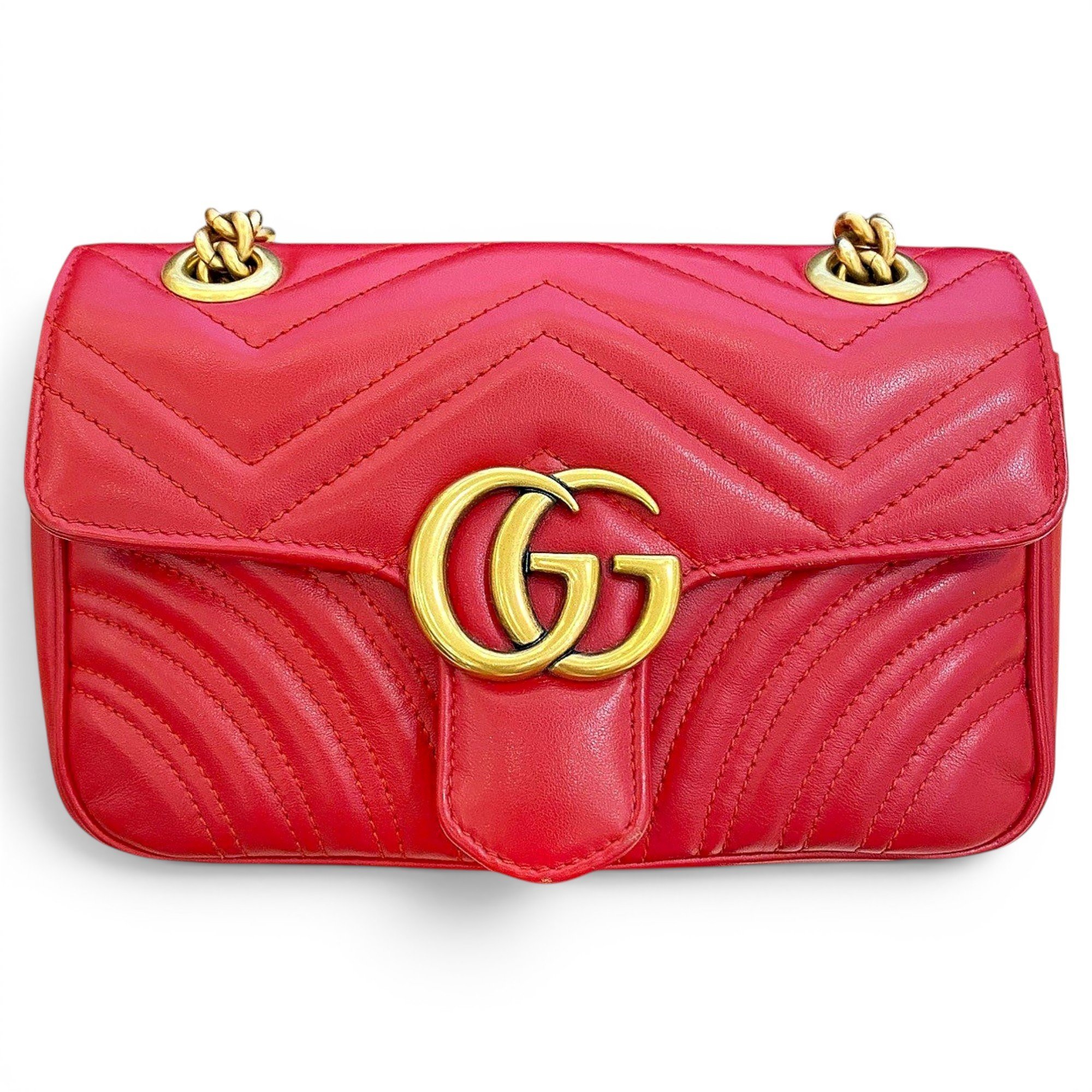 GG Marmont Flap leather handbag
