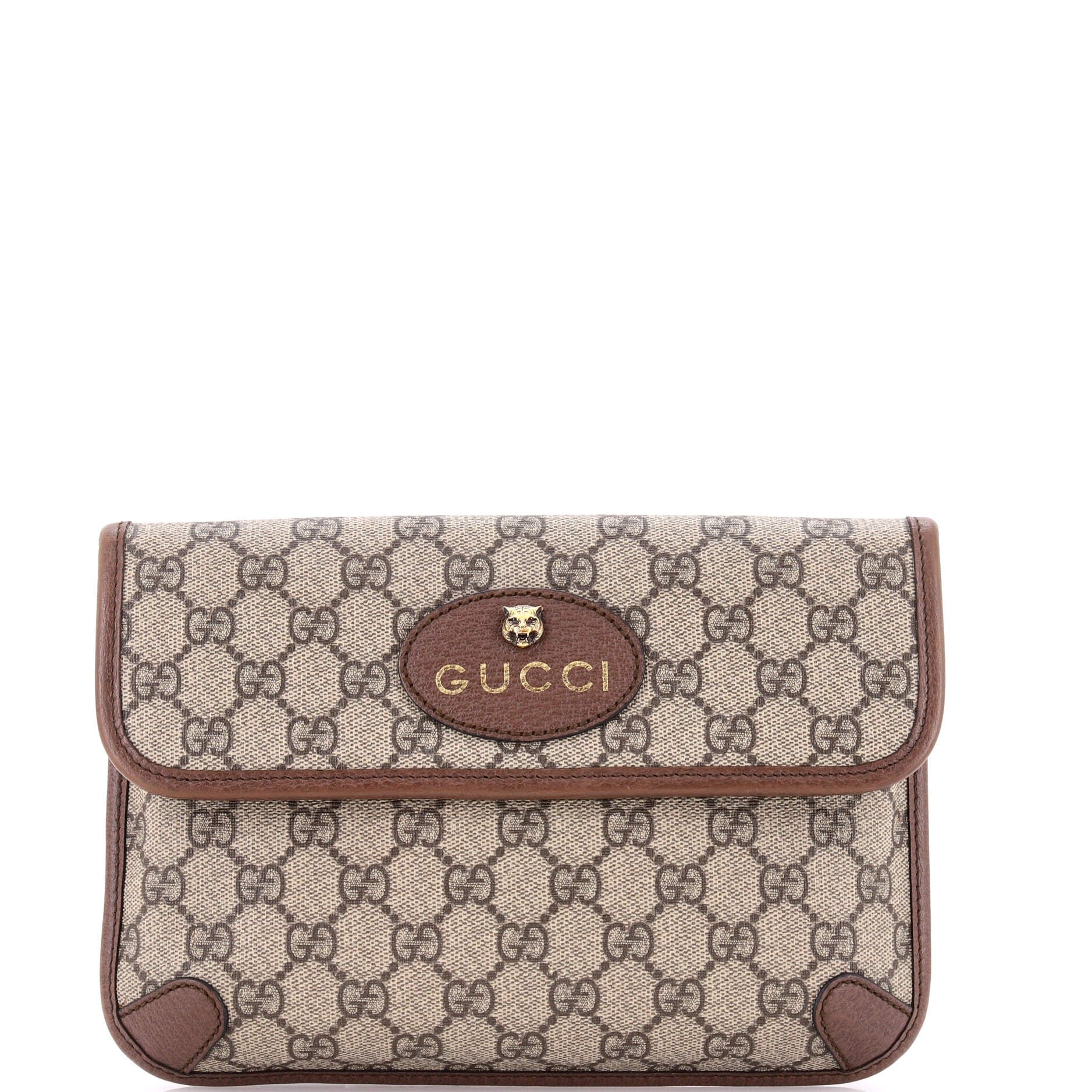 Neo Vintage Flap Belt Bag GG Coated Canvas