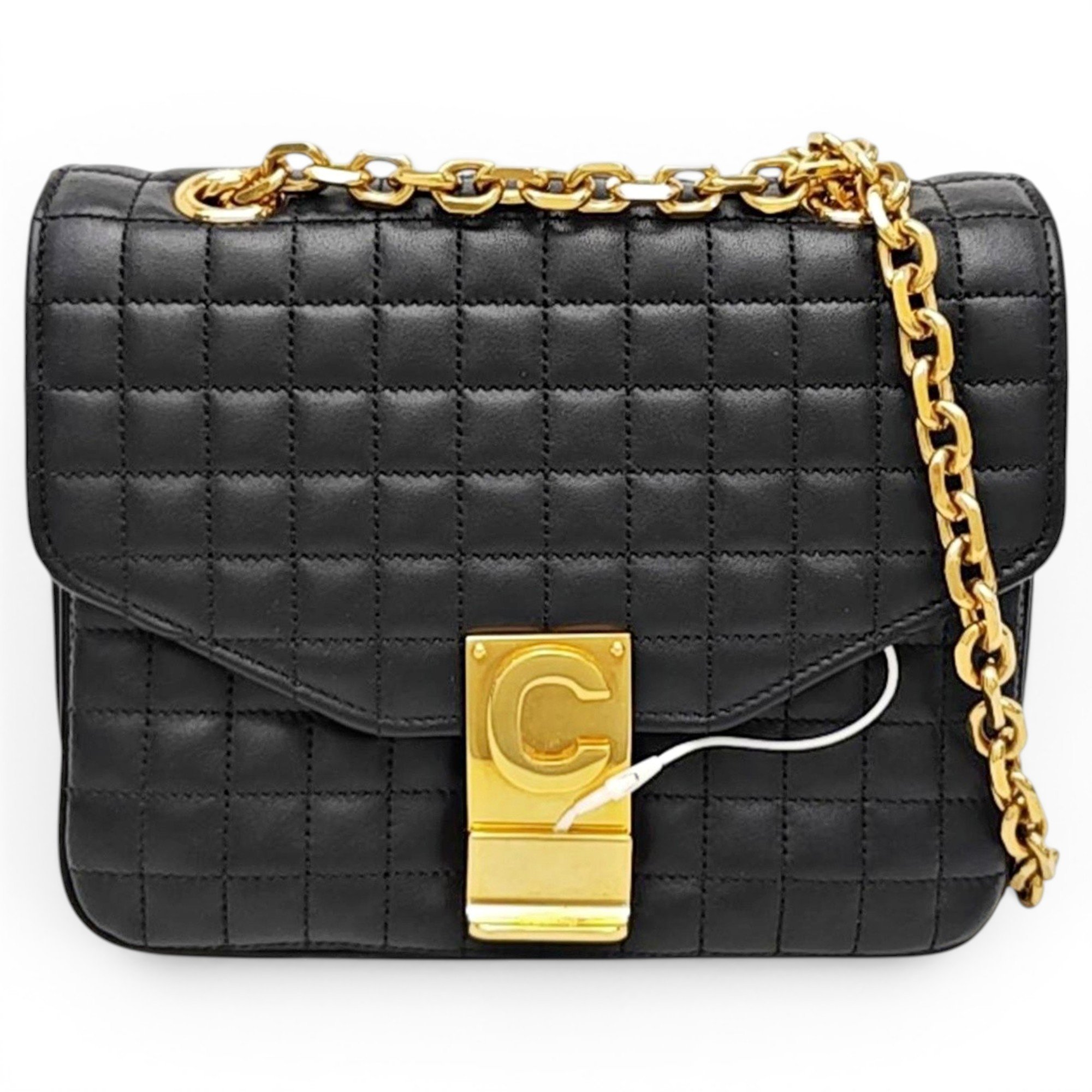 Black Belt leather handbag