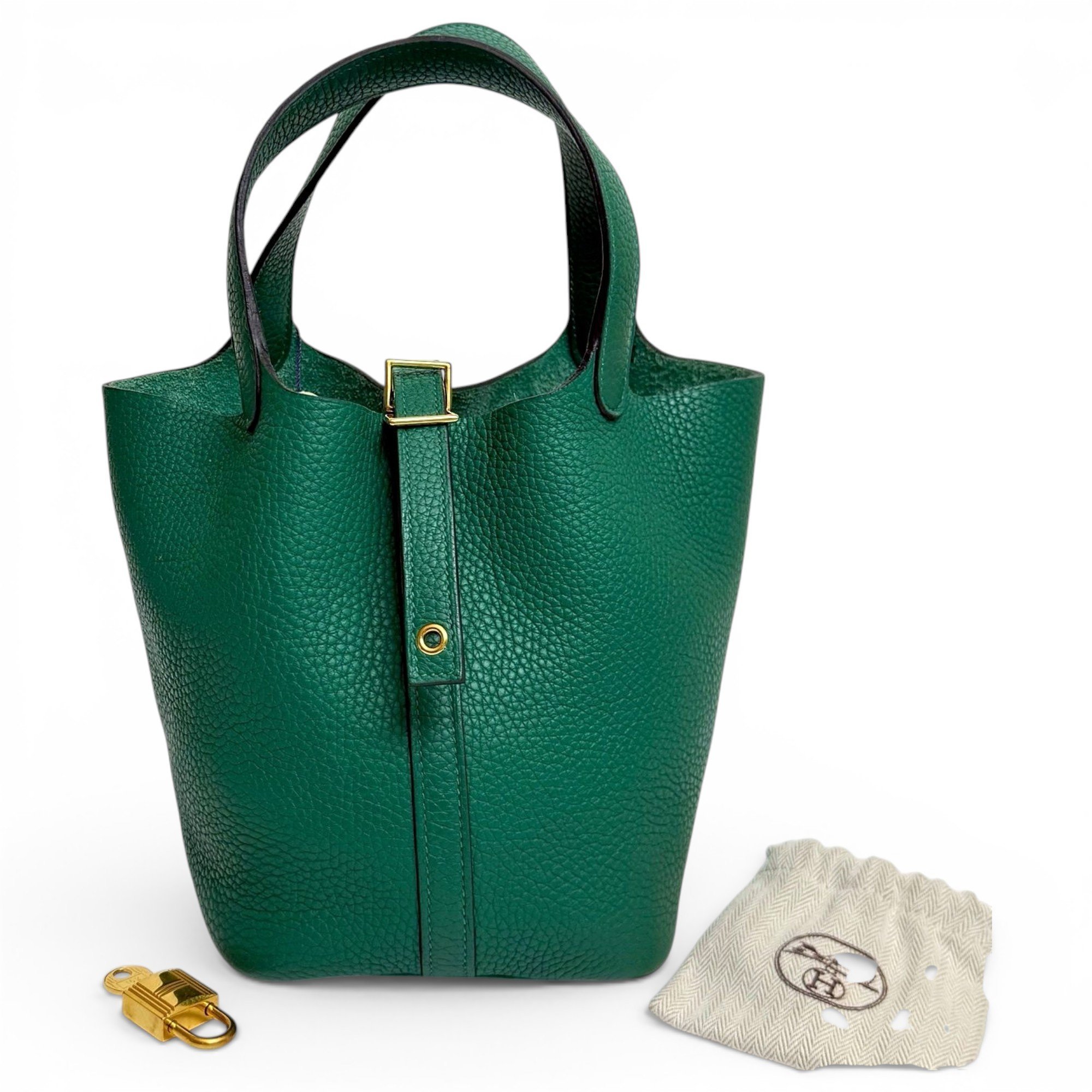 Picotin leather handbag