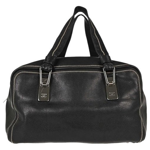 Trendy CC Bowler leather handbag