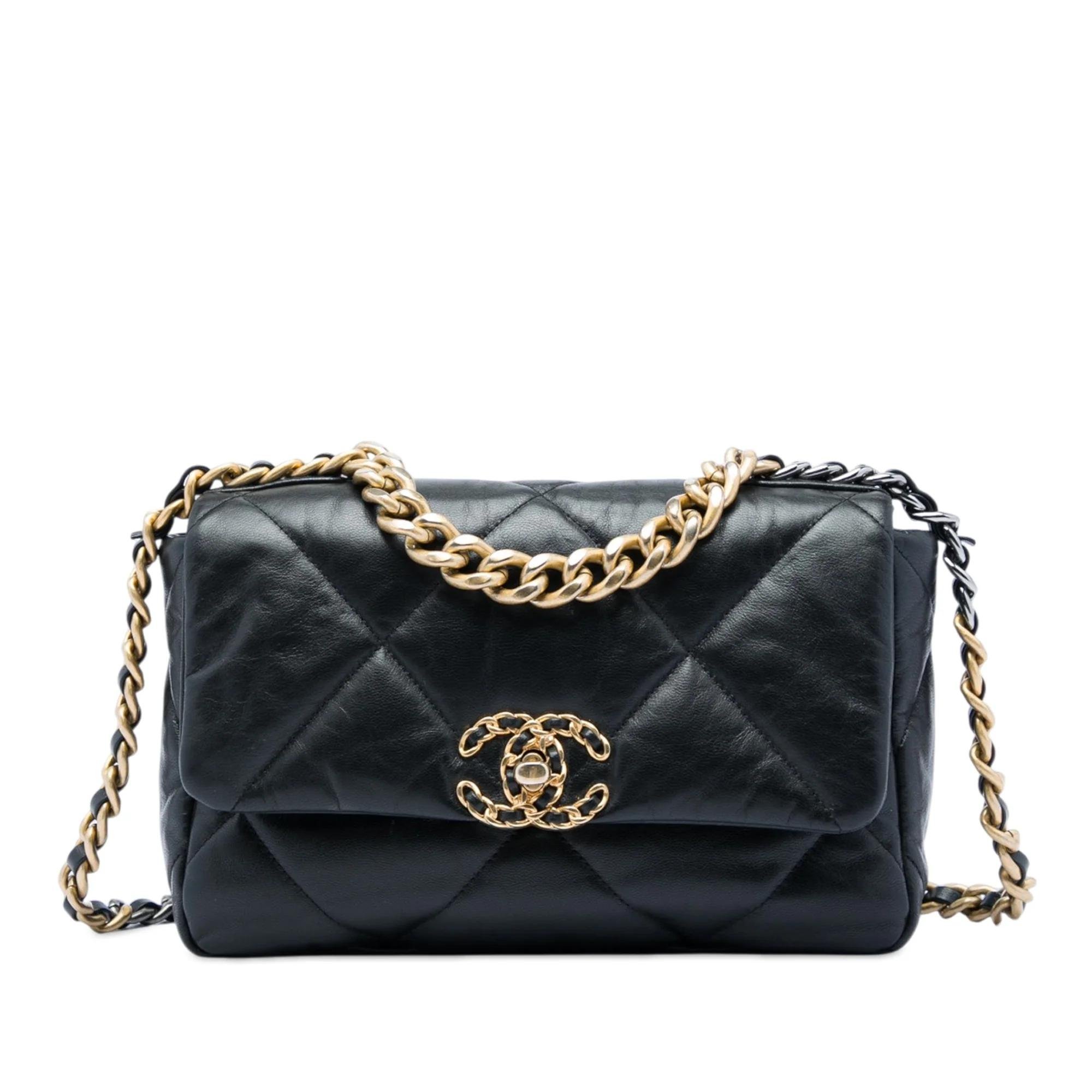 Chanel 19 pony-style calfskin handbag