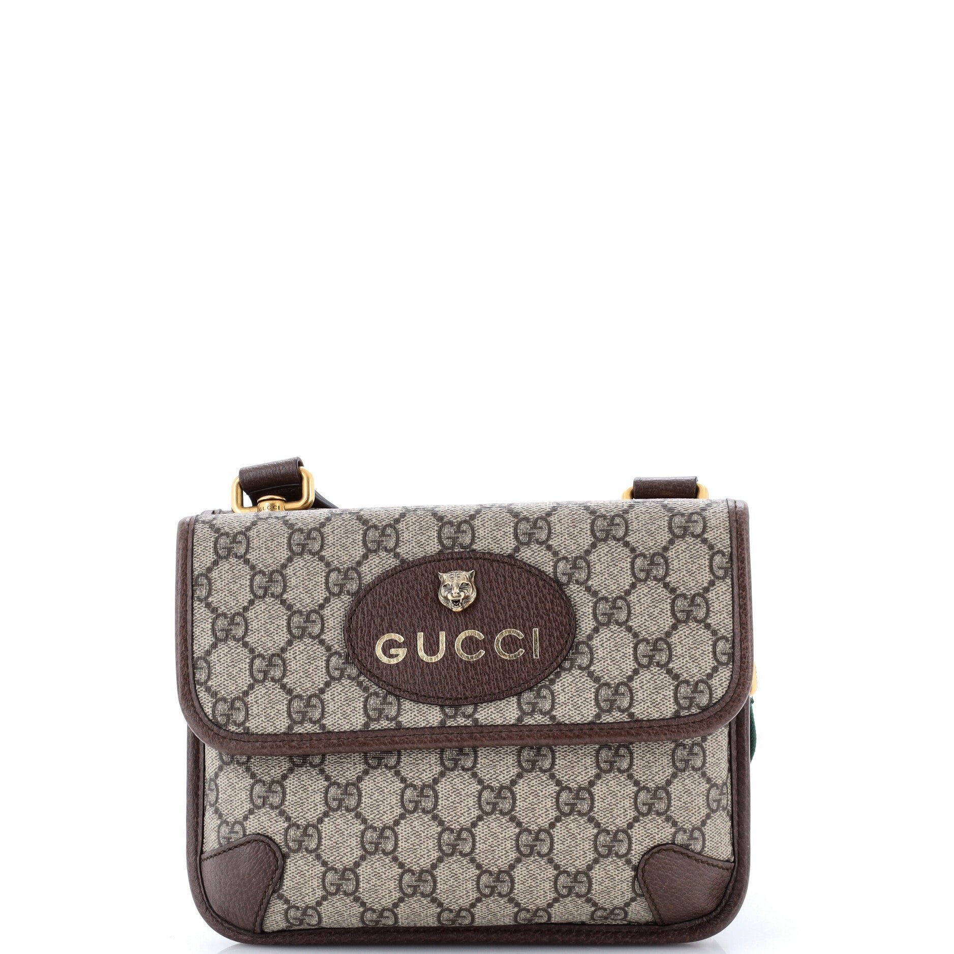 Neo Vintage Flap Messenger GG Coated Canvas Small