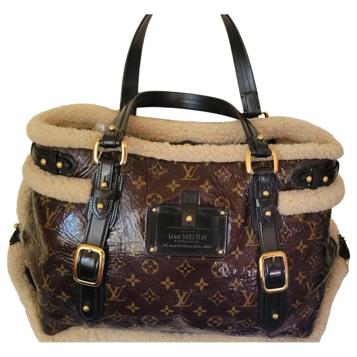 Shearing Thunder leather handbag