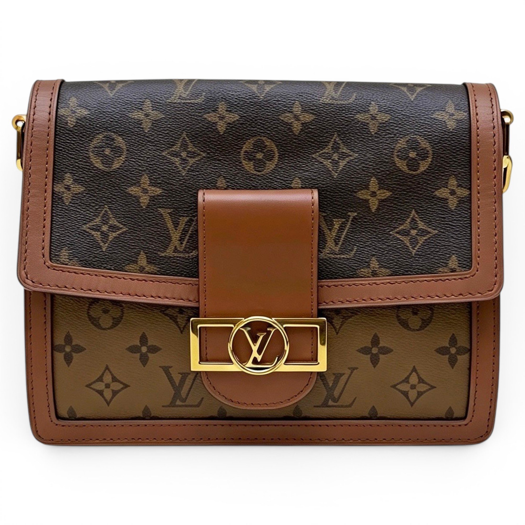 Dauphine leather handbag