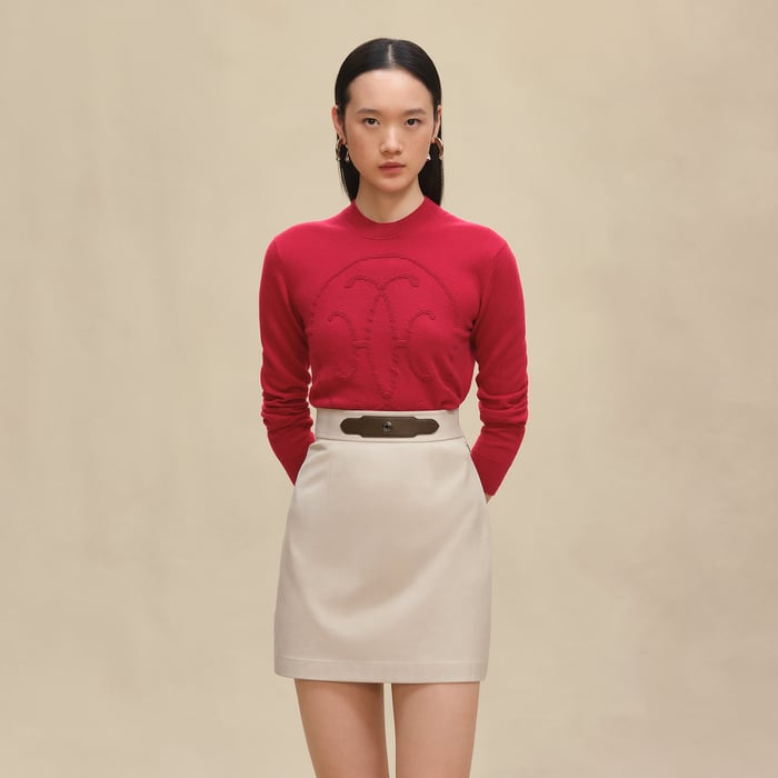 Beige Avoine Skirt